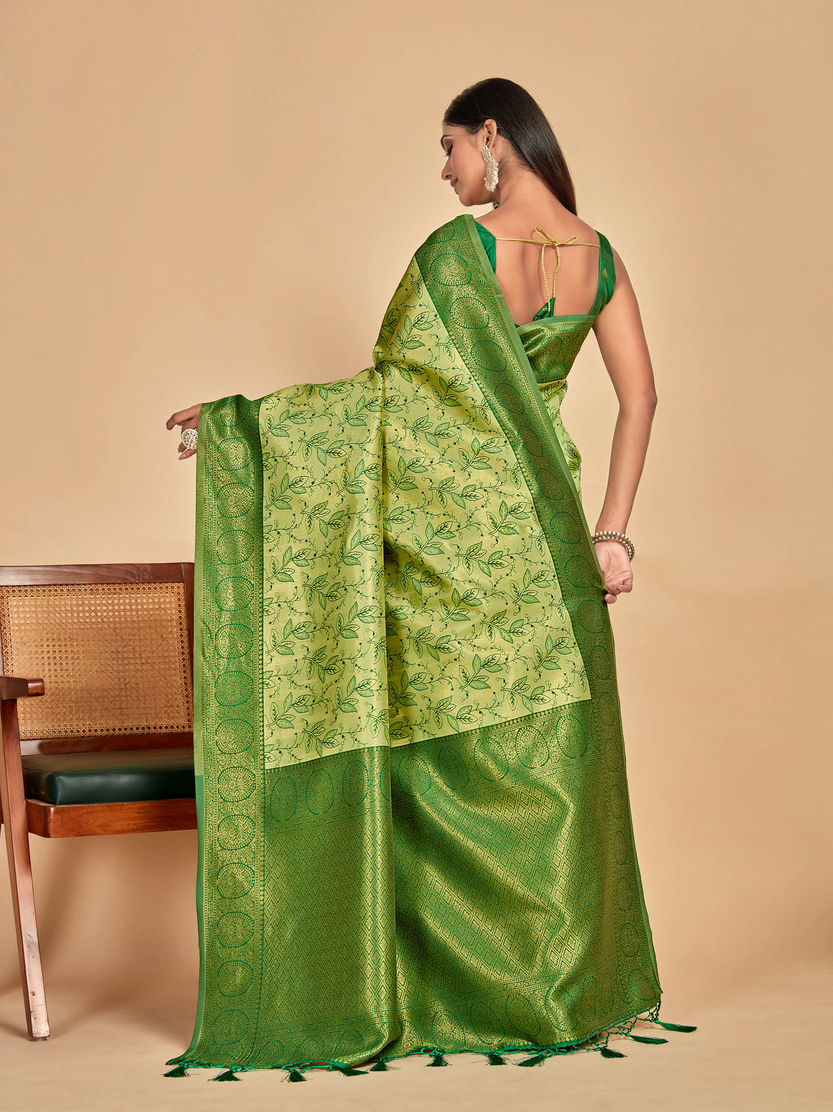 Mimosa Women's Woven Design Banarasi Art Silk Saree With Blouse Piece : SA00001274PSFREE