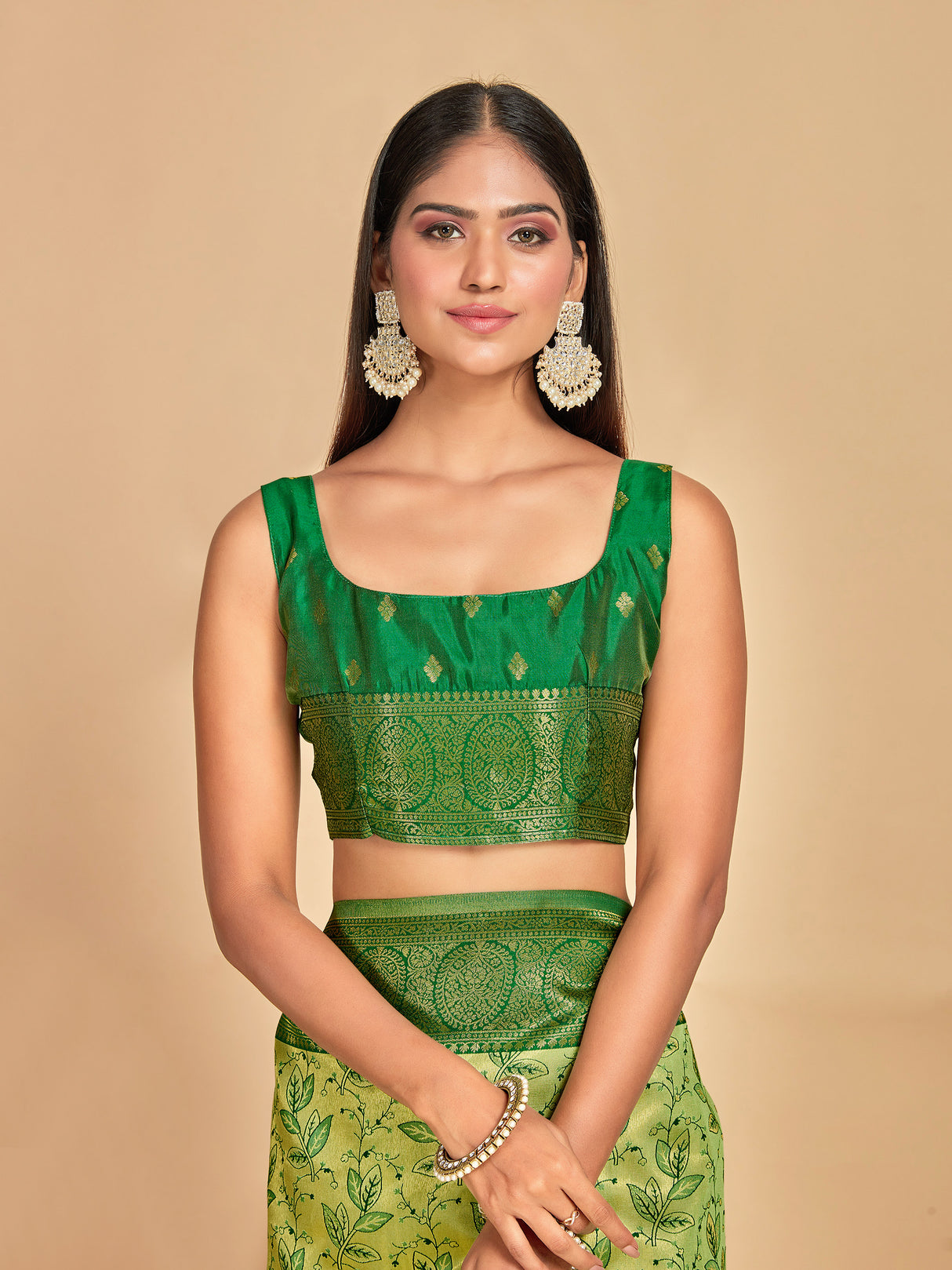 Mimosa Women's Woven Design Banarasi Art Silk Saree With Blouse Piece : SA00001274PSFREE