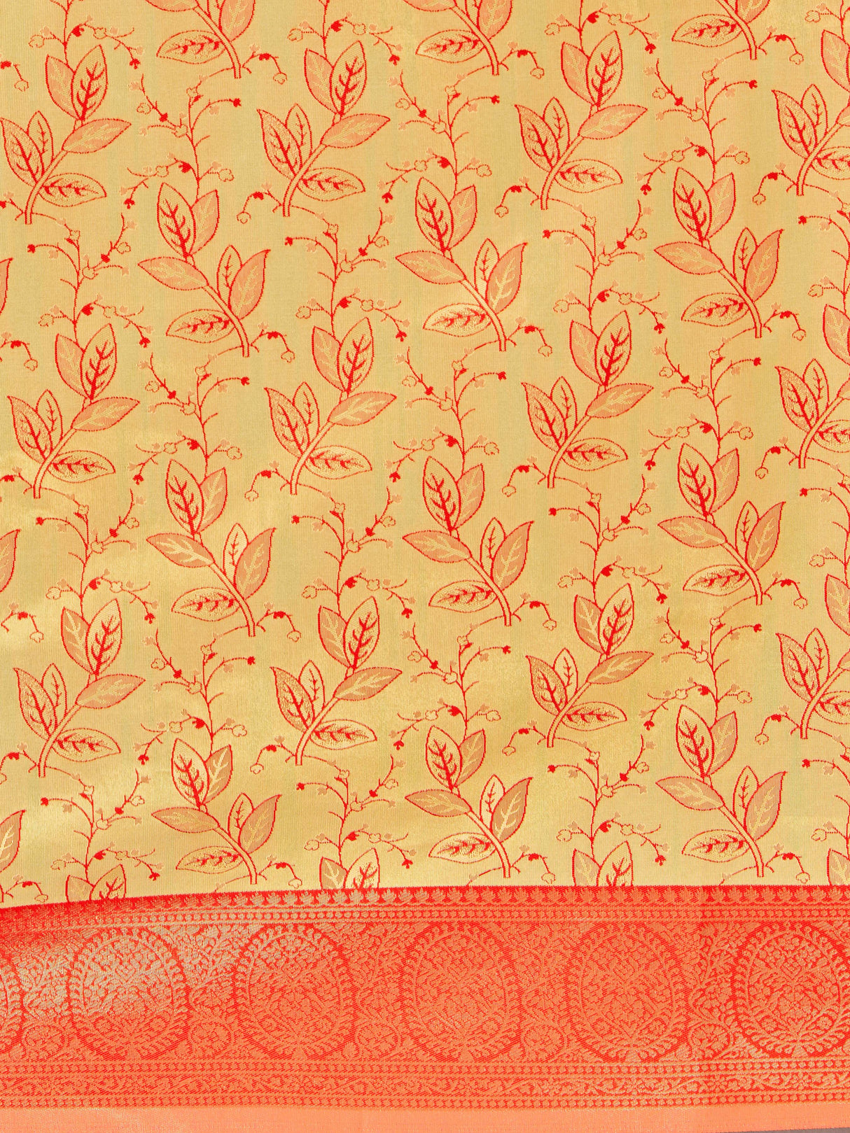 Mimosa Women's Woven Design Banarasi Art Silk Saree With Blouse Piece : SA00001274YLWFREE