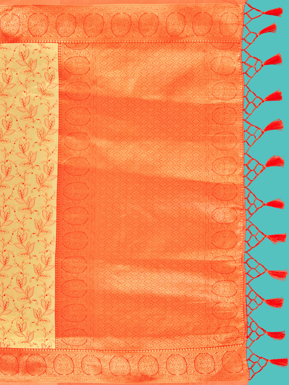 Mimosa Women's Woven Design Banarasi Art Silk Saree With Blouse Piece : SA00001274YLWFREE