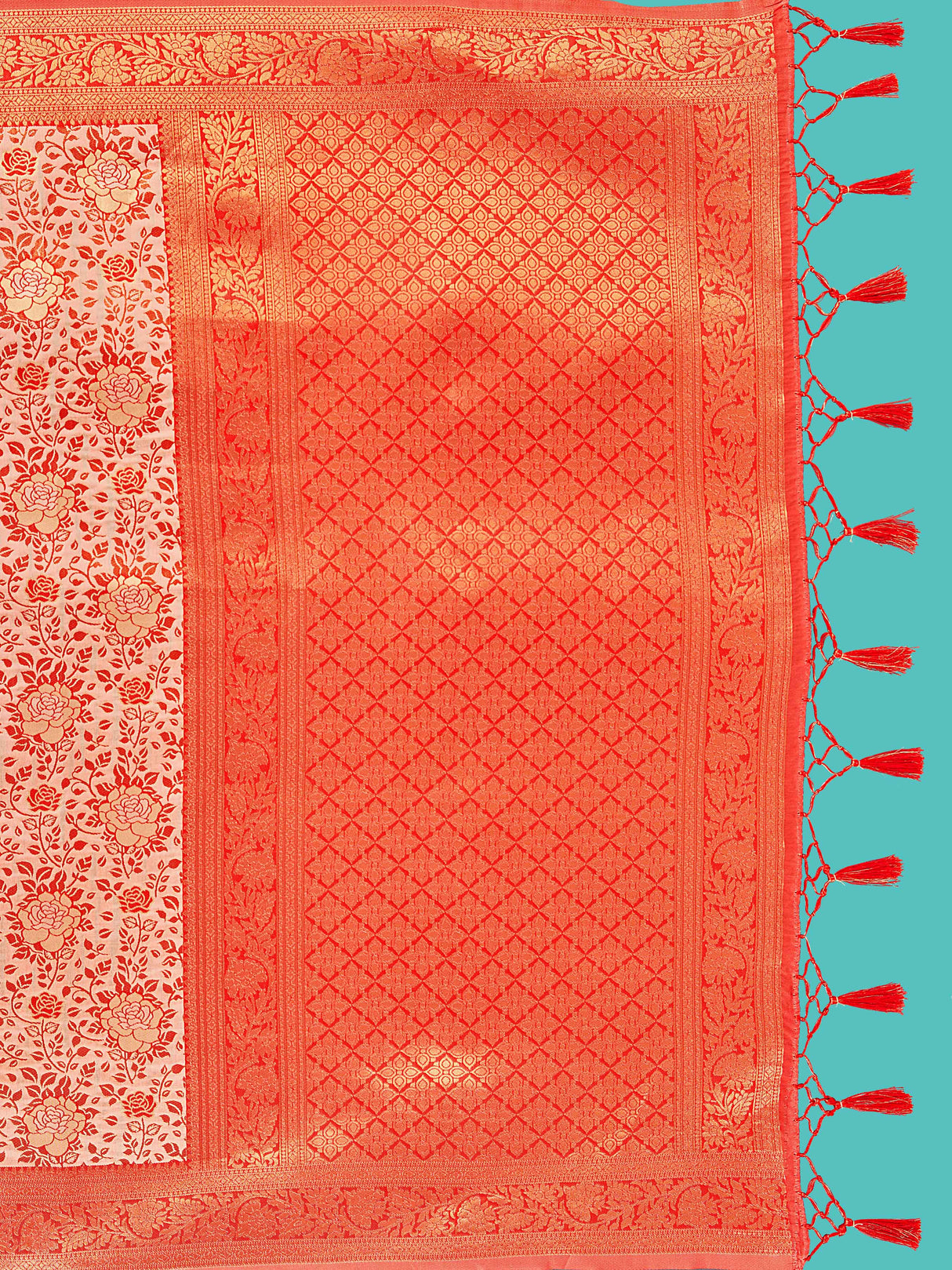 Mimosa Women's Woven Design Banarasi Art Silk Saree With Blouse Piece : SA00001275PCFREE