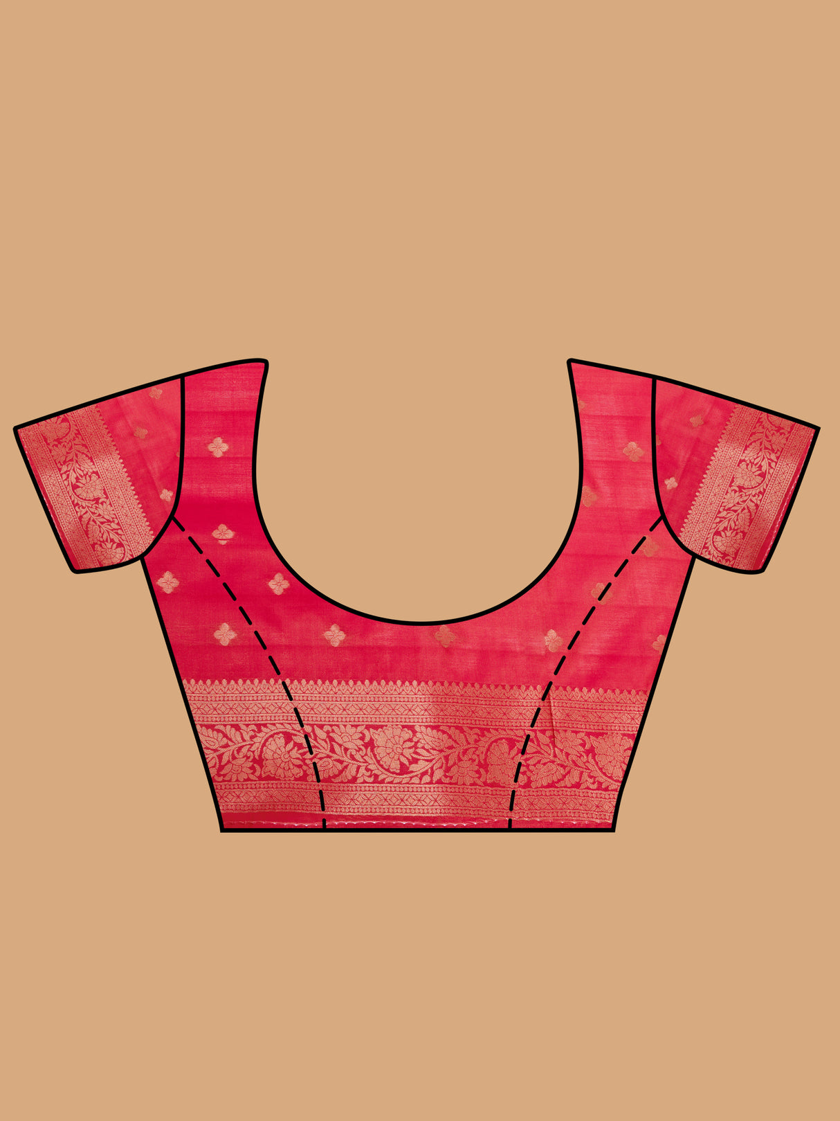 Mimosa Women's Woven Design Banarasi Art Silk Saree With Blouse Piece : SA00001275PNKFREE