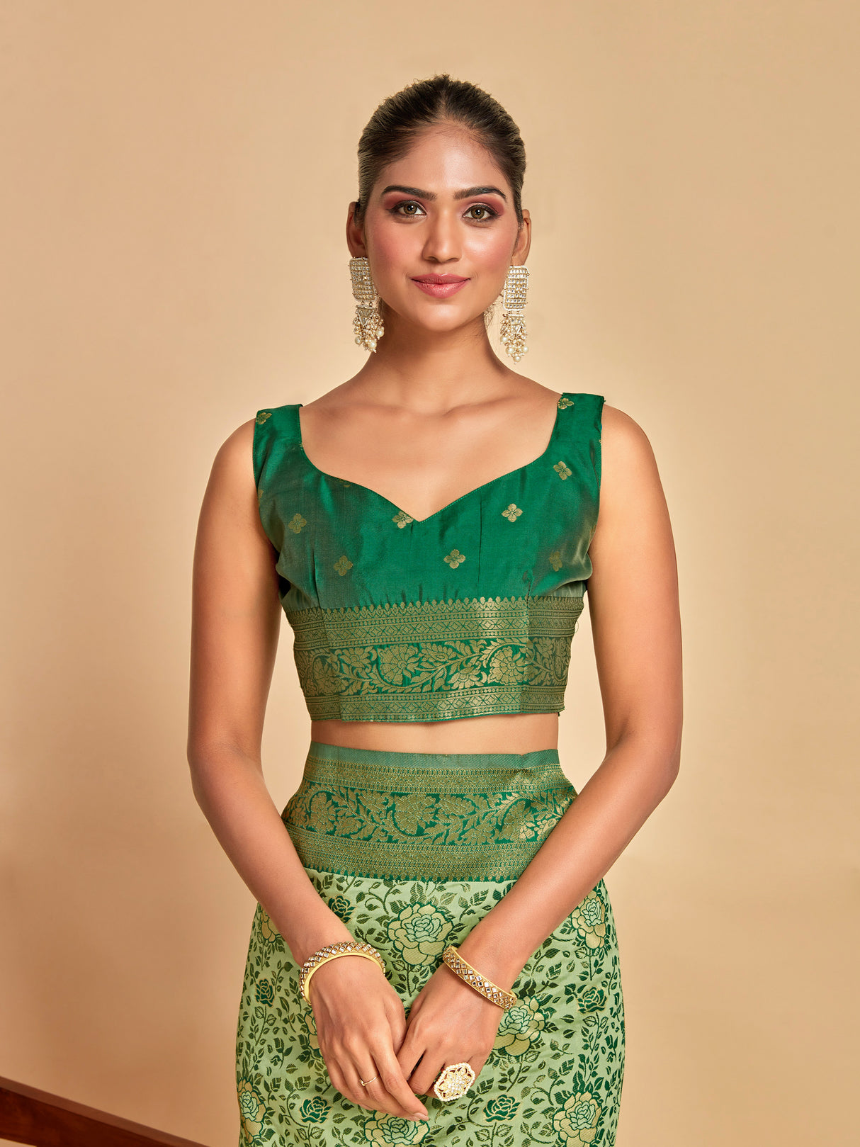 Mimosa Women's Woven Design Banarasi Art Silk Saree With Blouse Piece : SA00001275PSFREE