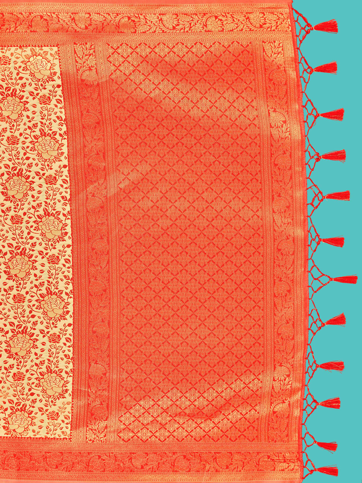 Mimosa Women's Woven Design Banarasi Art Silk Saree With Blouse Piece : SA00001275YLWFREE