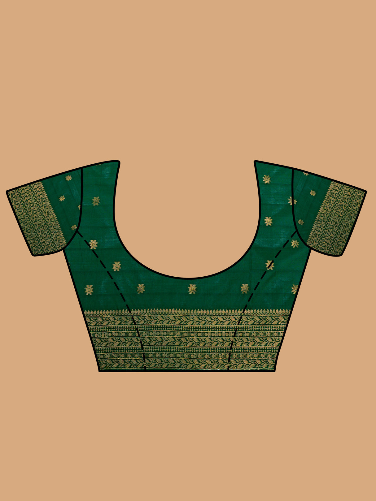 Mimosa Women's Woven Design Kanjivaram Art Silk Saree With Blouse Piece : SA00001277PSFREE