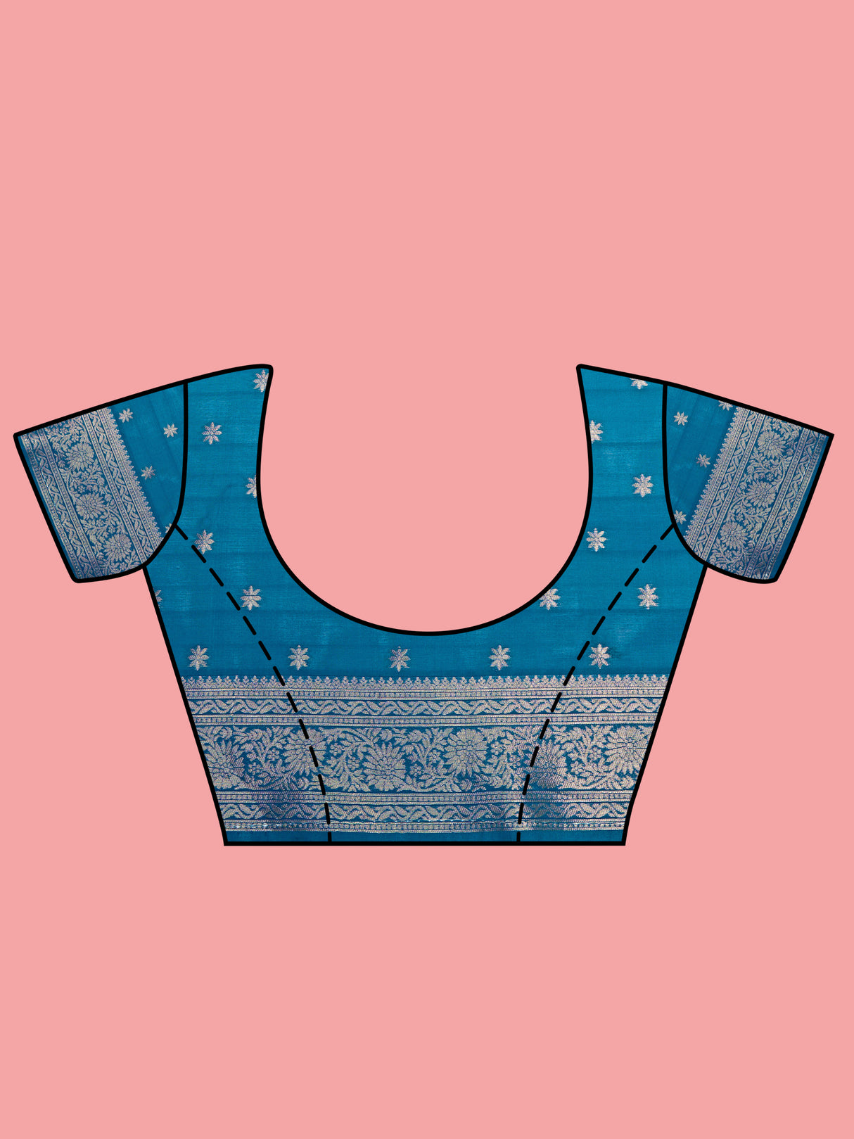 Mimosa Women's Woven Design Banarasi Lenin Saree With Blouse Piece : SA00001281HWFREE