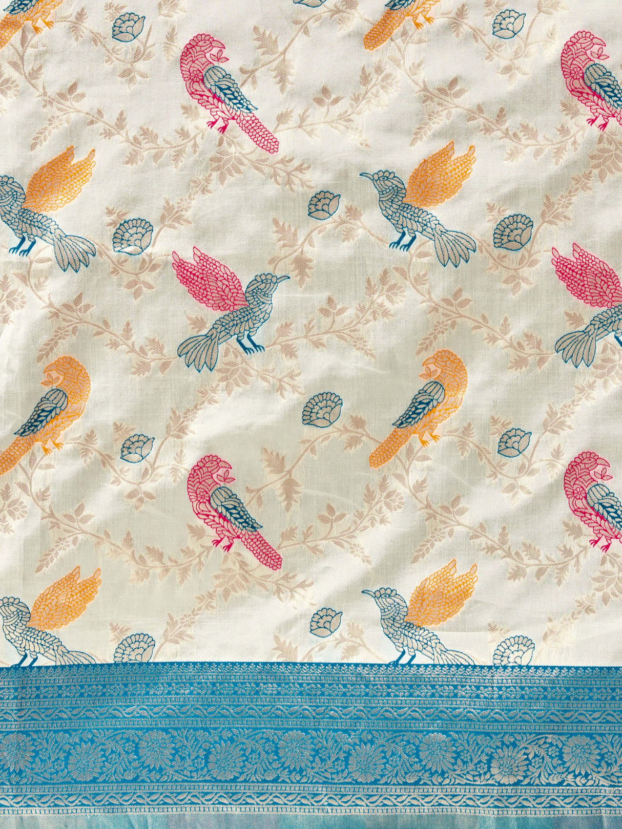 Mimosa Women's Woven Design Banarasi Lenin Saree With Blouse Piece : SA00001281HWFREE