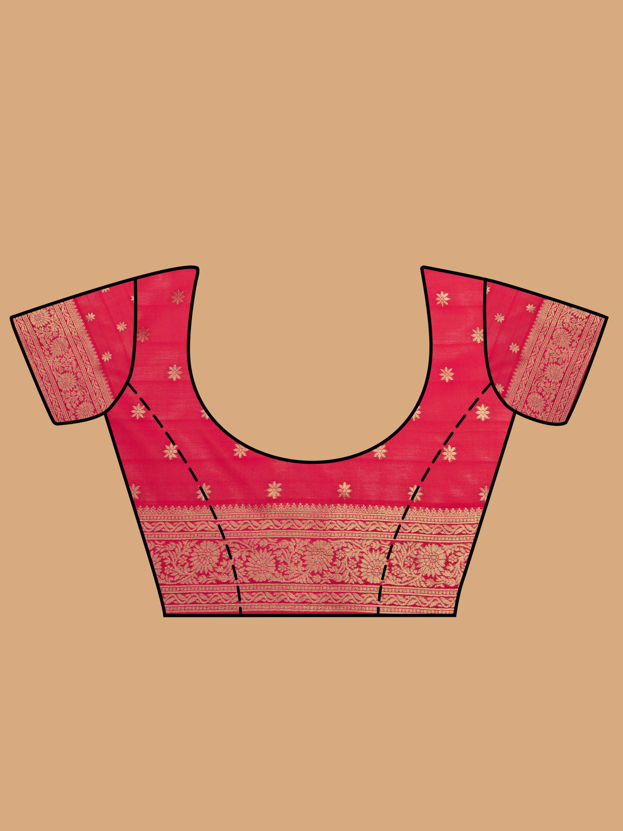 Mimosa Women's Woven Design Banarasi Lenin Saree With Blouse Piece : SA00001281LRFREE