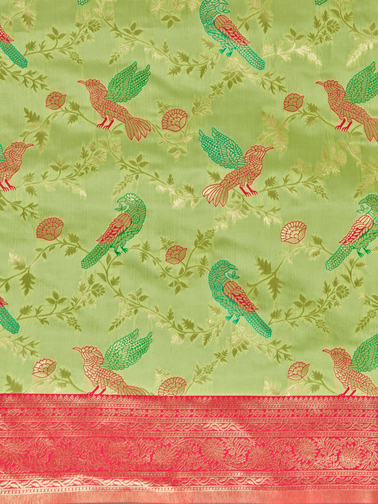 Mimosa Women's Woven Design Banarasi Lenin Saree With Blouse Piece : SA00001281LRFREE