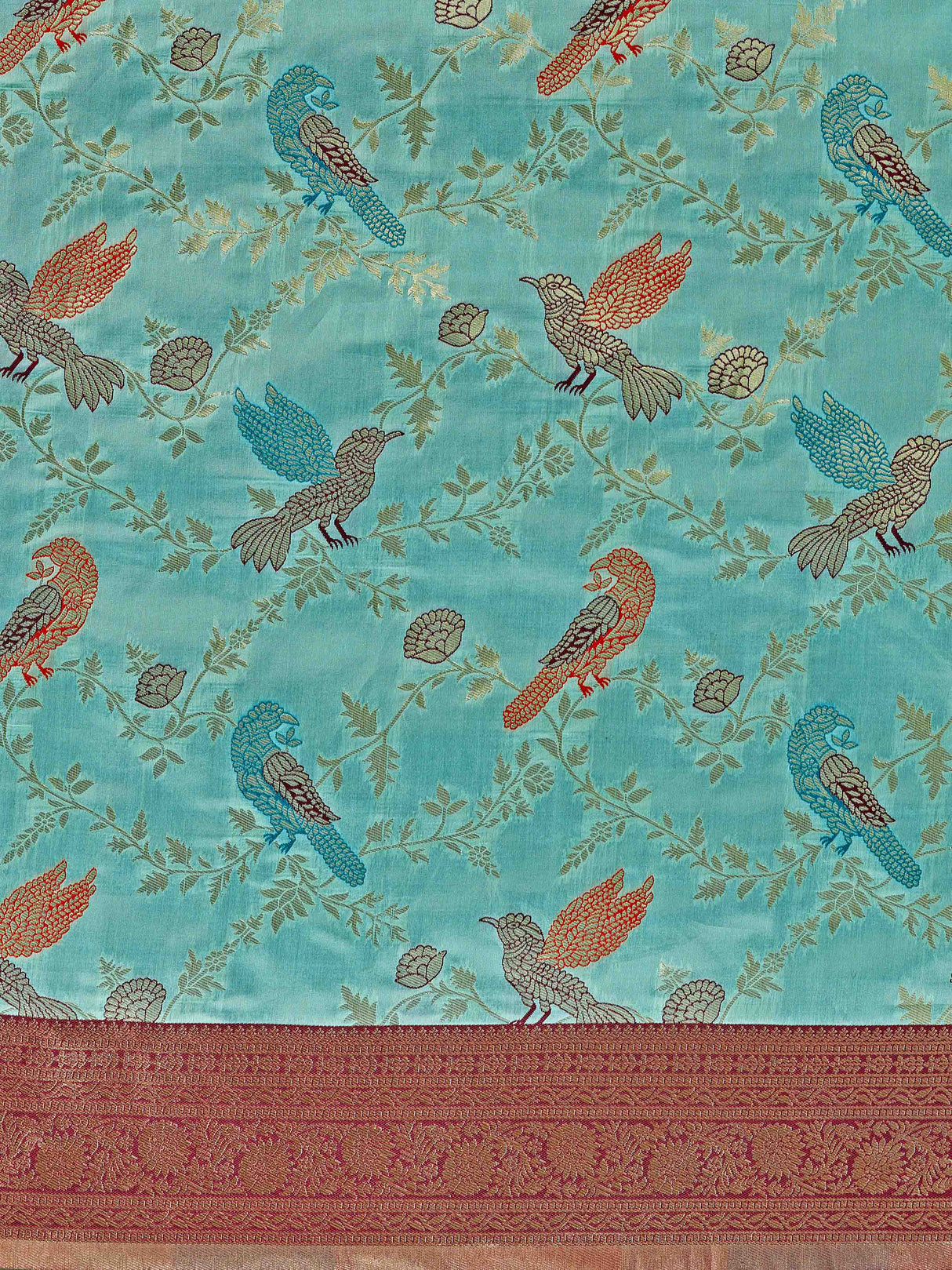 Mimosa Women's Woven Design Banarasi Lenin Saree With Blouse Piece : SA00001281SFFREE