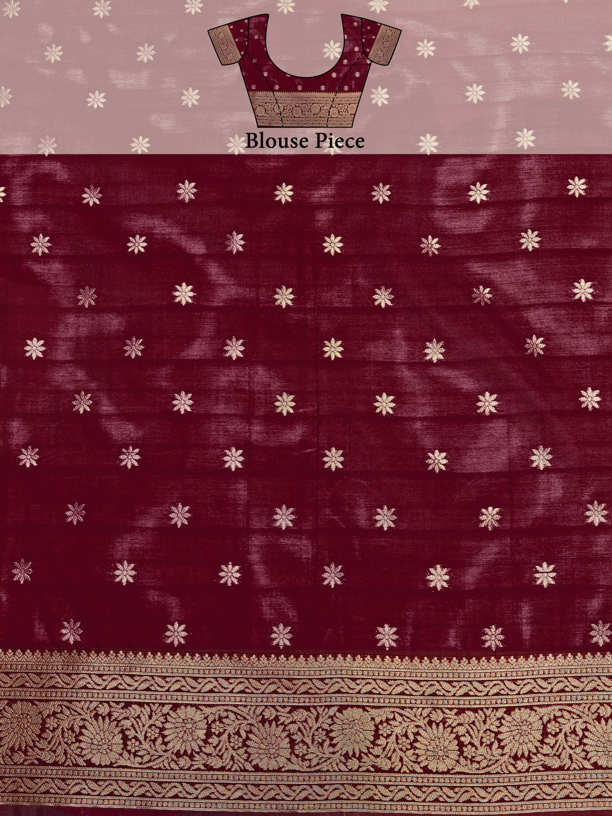 Mimosa Women's Woven Design Banarasi Lenin Saree With Blouse Piece : SA00001281SFFREE