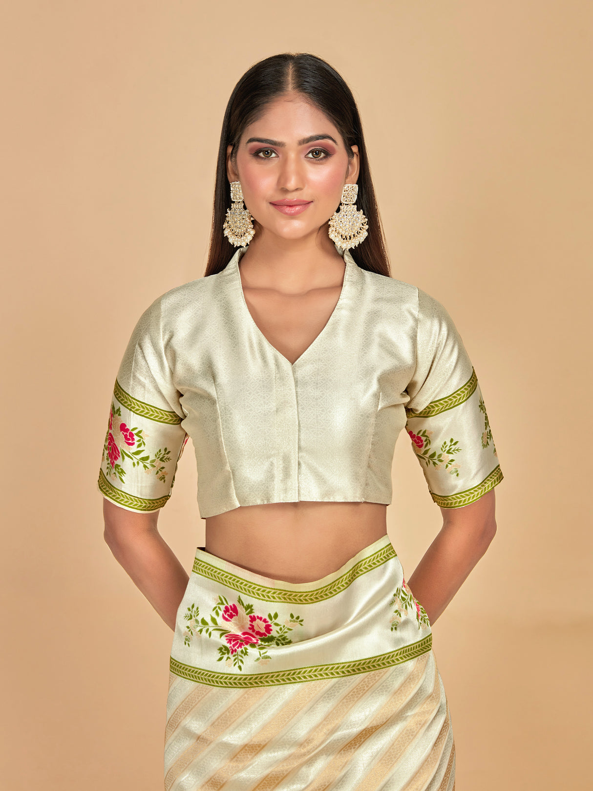 Mimosa Women's Woven Design Banarasi Art Silk Saree With Blouse Piece : SA00001282HWFREE