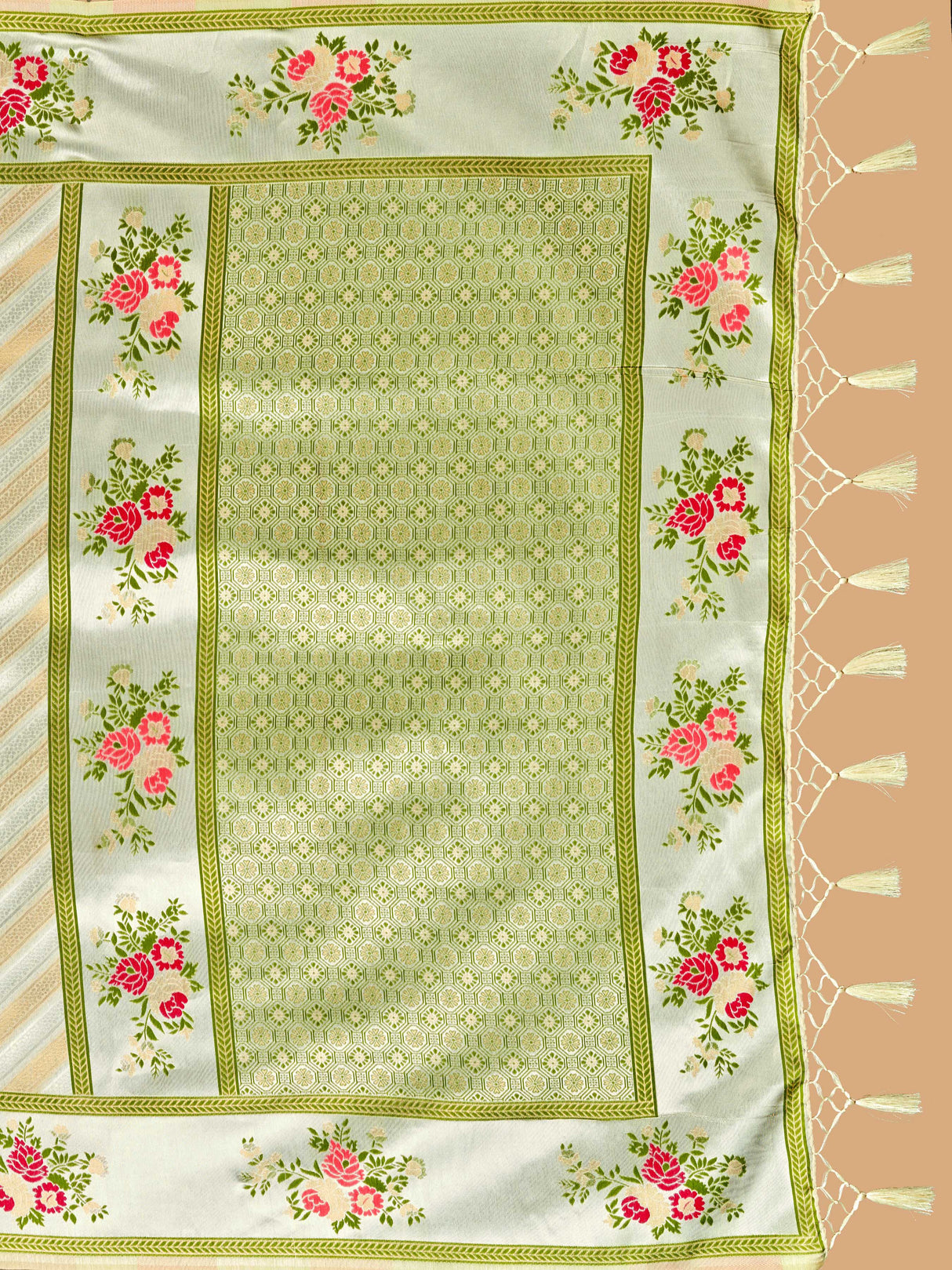 Mimosa Women's Woven Design Banarasi Art Silk Saree With Blouse Piece : SA00001282HWFREE