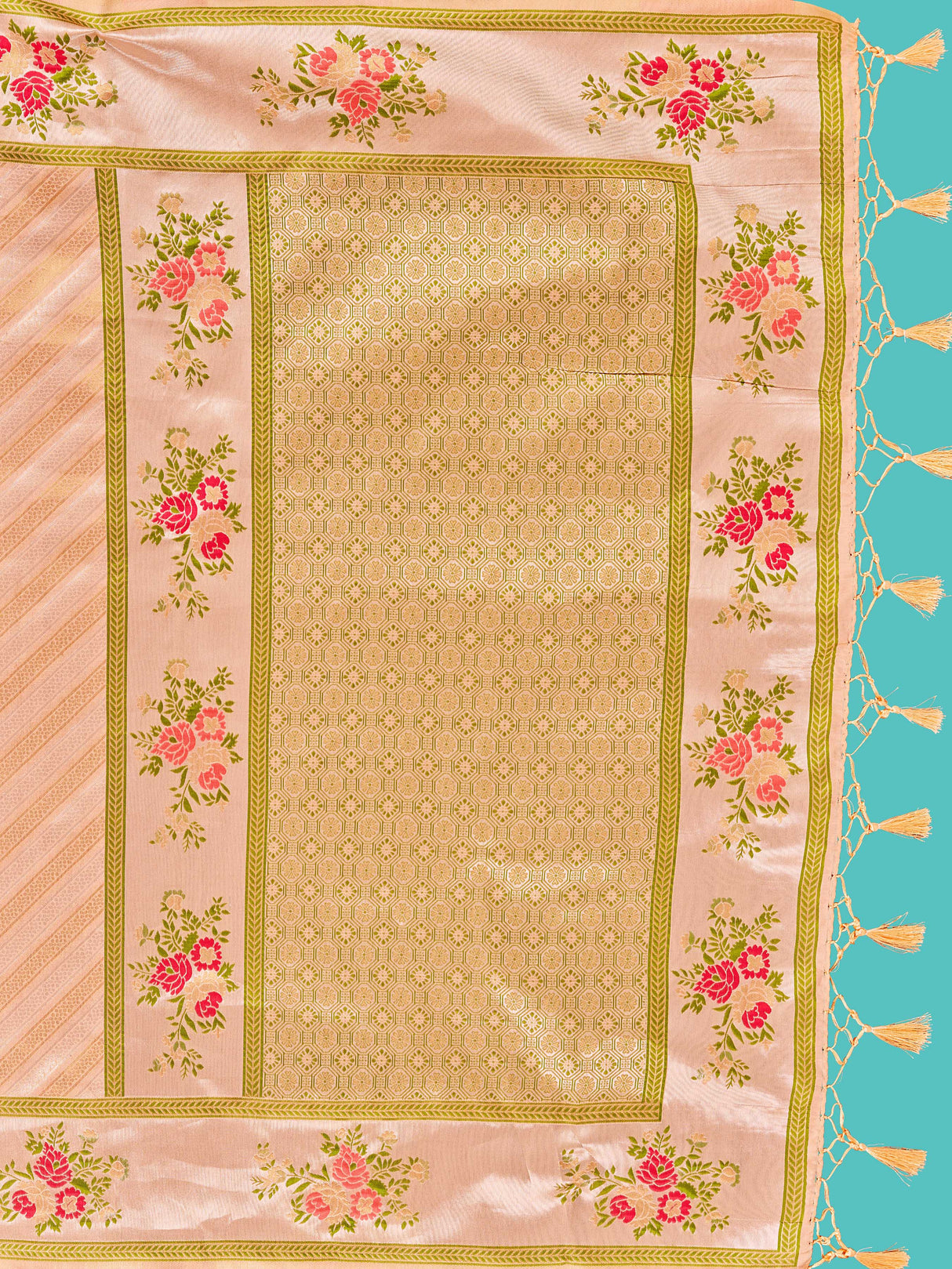 Mimosa Women's Woven Design Banarasi Art Silk Saree With Blouse Piece : SA00001282PCFREE