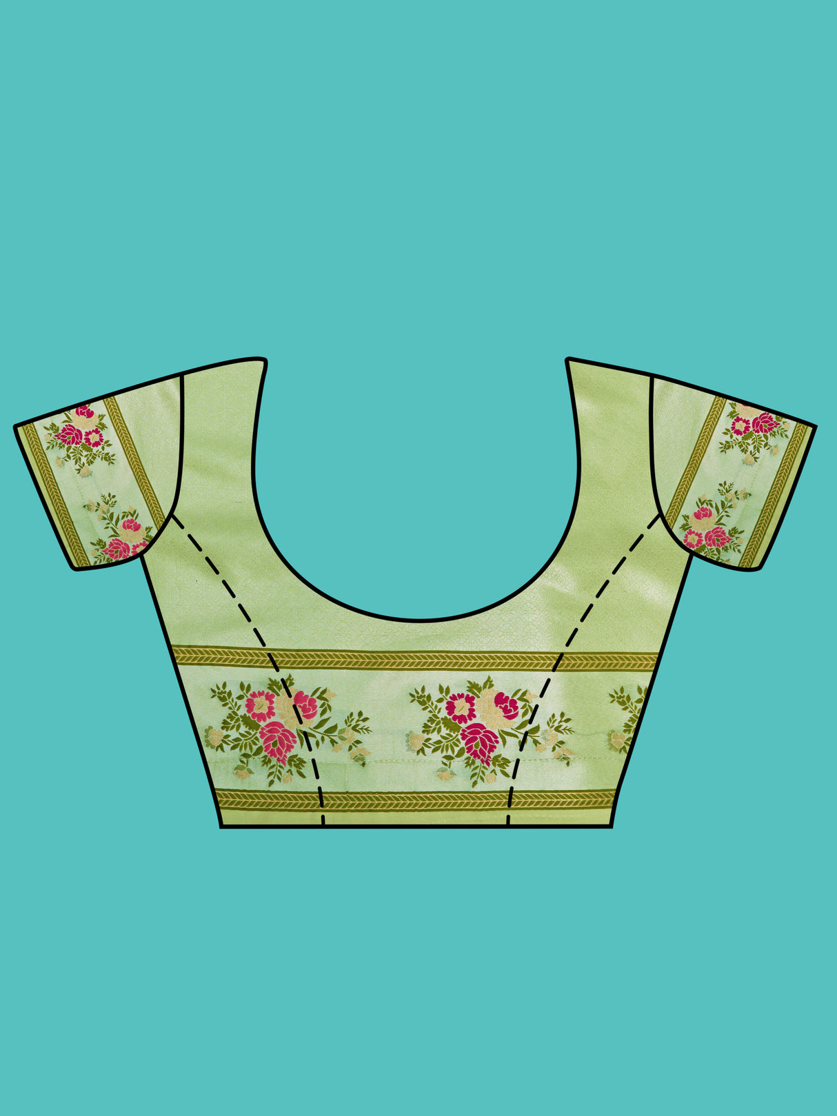 Mimosa Women's Woven Design Banarasi Art Silk Saree With Blouse Piece : SA00001282PSFREE