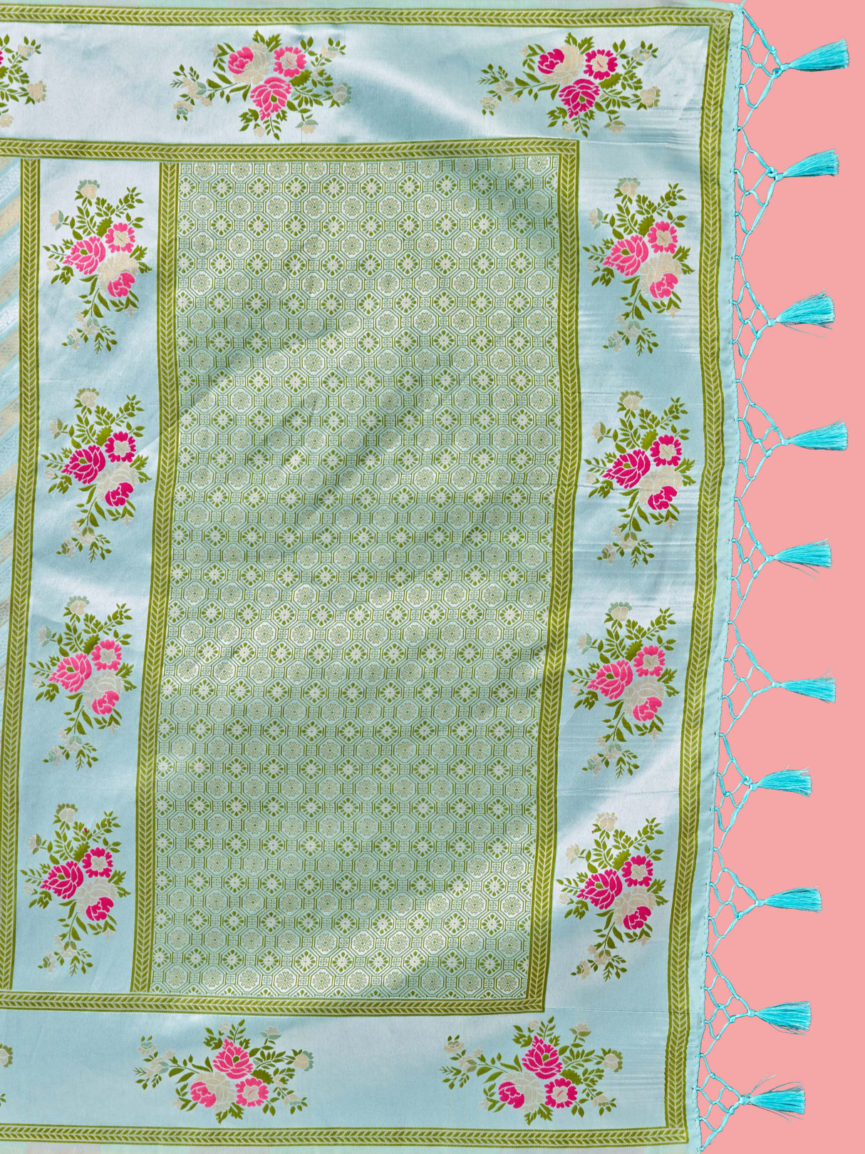 Mimosa Women's Woven Design Banarasi Art Silk Saree With Blouse Piece : SA00001282SFFREE