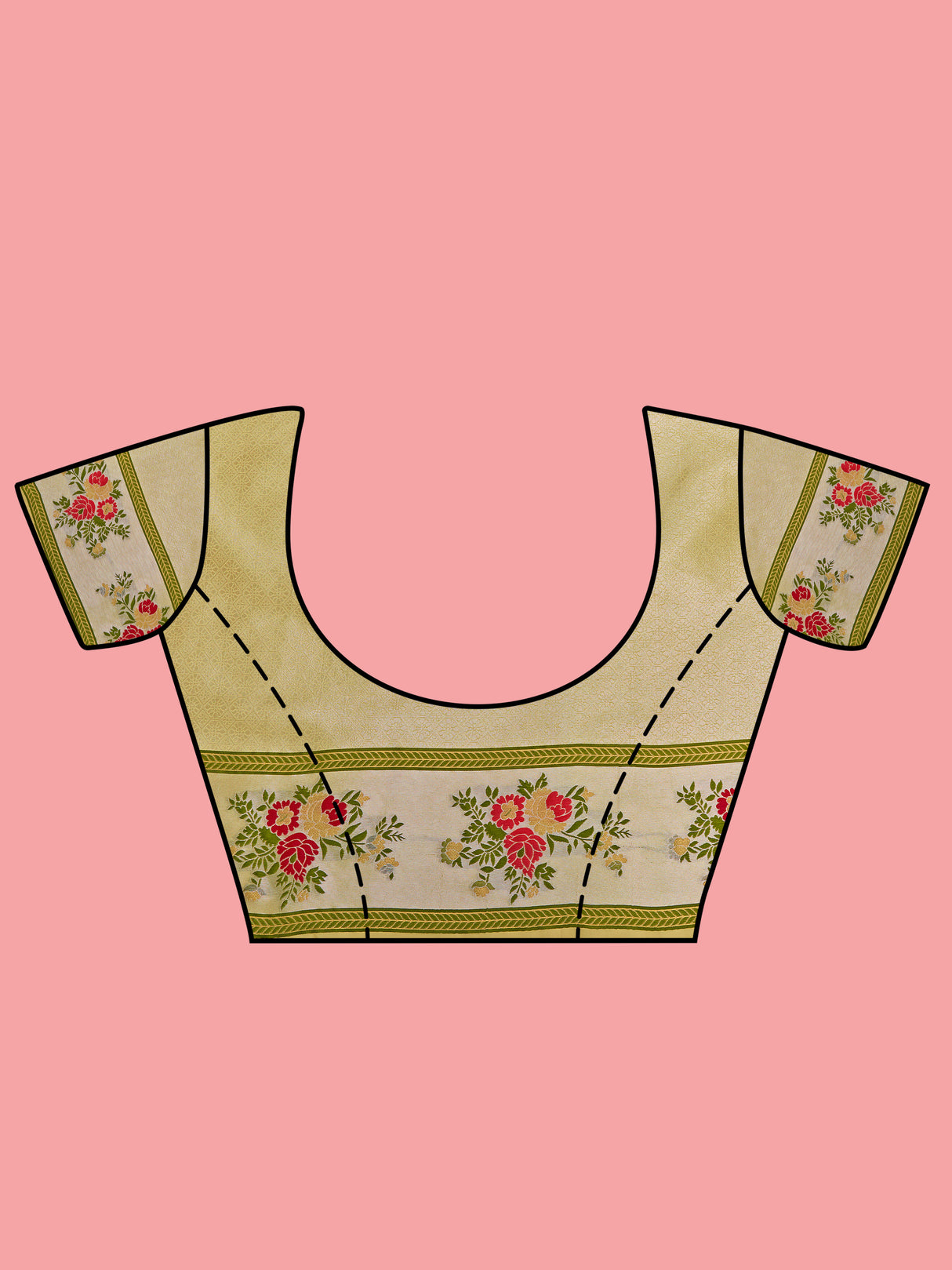 Mimosa Women's Woven Design Banarasi Art Silk Saree With Blouse Piece : SA00001282YLWFREE