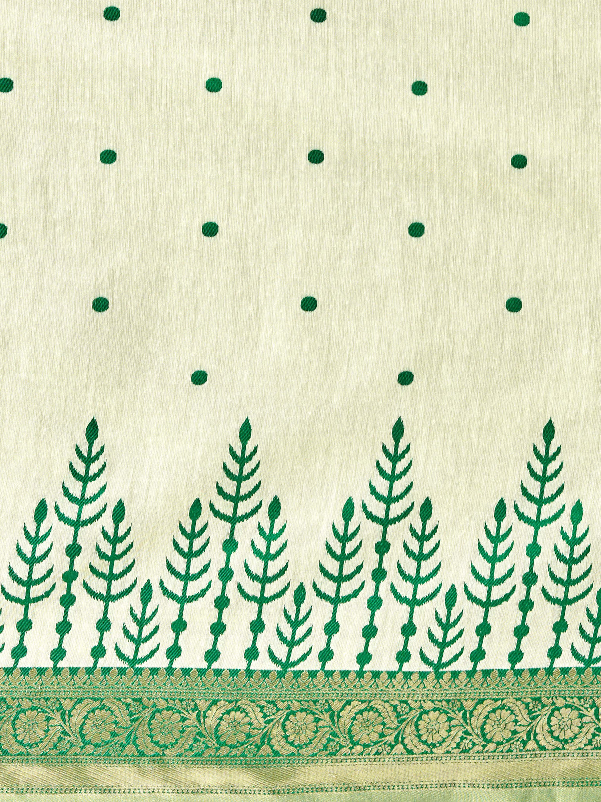 Mimosa Women's Woven Design Banarasi Linen Saree With Blouse Piece : SA00001284GRNFREE