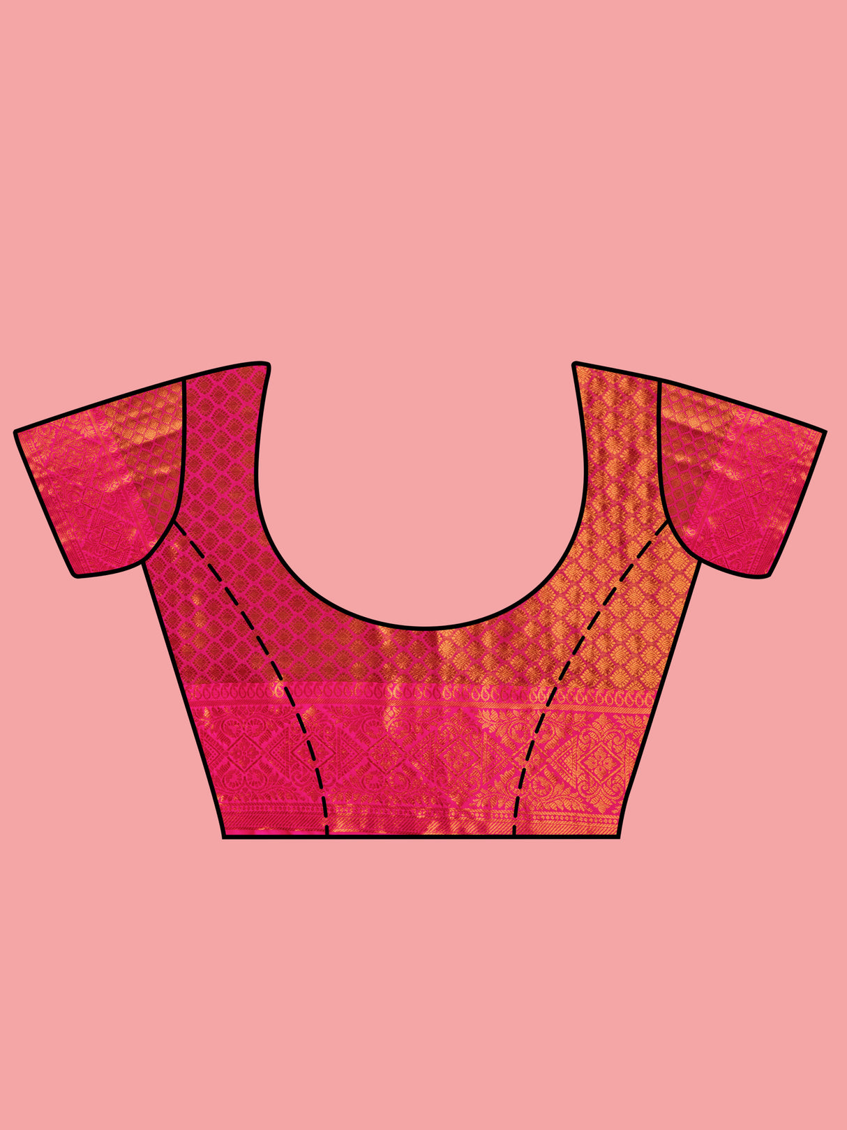 Mimosa Women's Woven Design Kanjivaram Art Silk Saree With Blouse Piece : SA00001289PSFREE