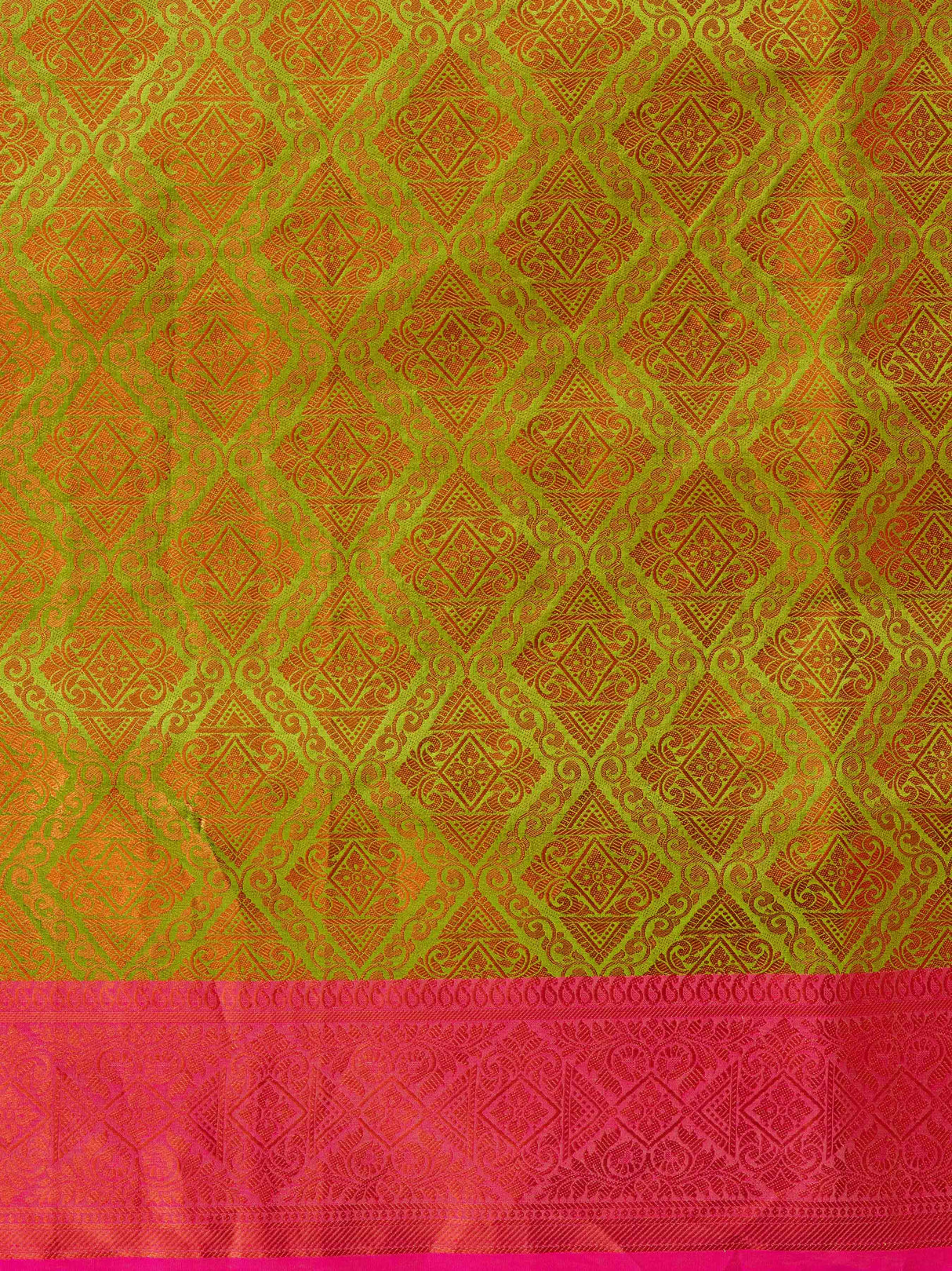 Mimosa Women's Woven Design Kanjivaram Art Silk Saree With Blouse Piece : SA00001289PSFREE