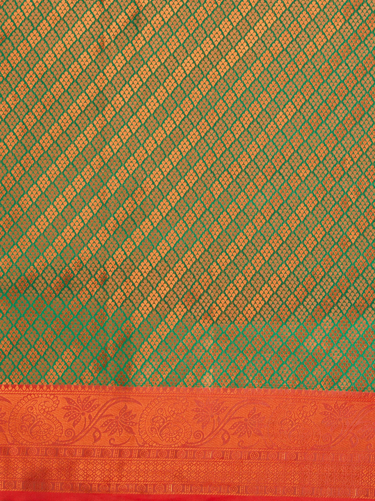 Mimosa Women's Woven Design Kanjivaram Art Silk Saree With Blouse Piece : SA00001293BGFREE