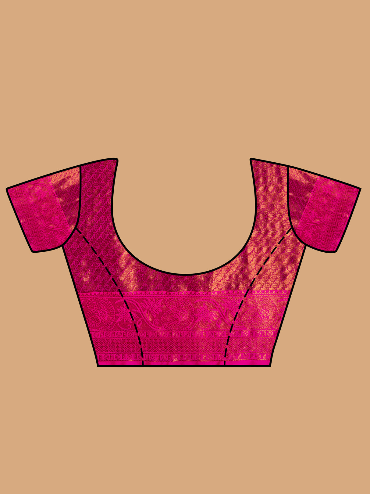 Mimosa Women's Woven Design Kanjivaram Art Silk Saree With Blouse Piece : SA00001293PSFREE