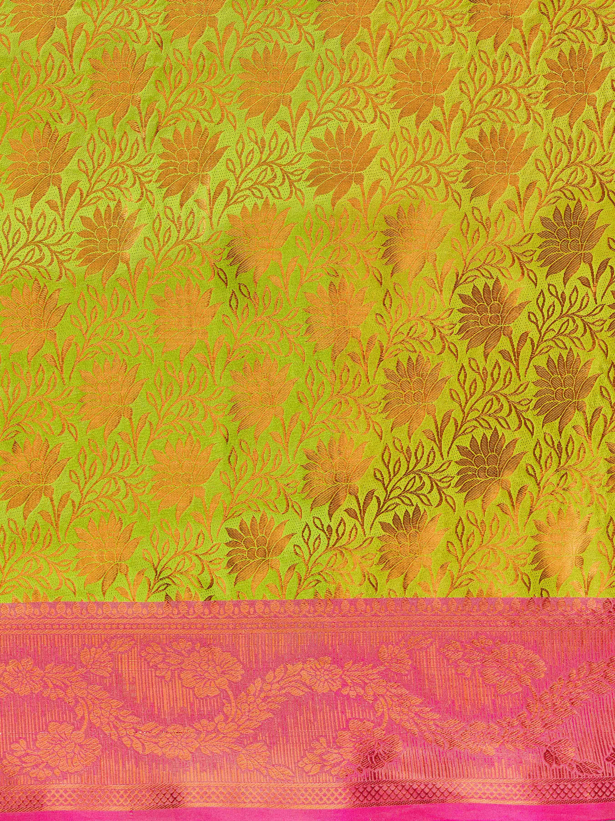 Mimosa Women's Woven Design Kanjivaram Art Silk Saree With Blouse Piece : SA00001294PSFREE