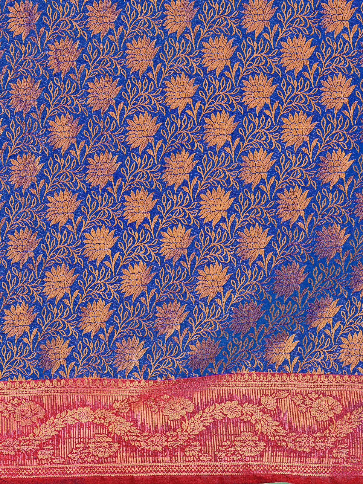 Mimosa Women's Woven Design Kanjivaram Art Silk Saree With Blouse Piece : SA00001294RBFREE