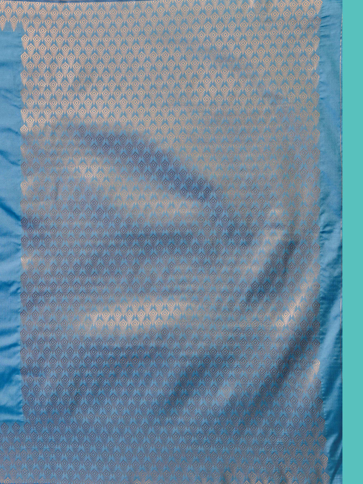 Mimosa Women's Woven Design Kanjivaram Style Art Silk Saree With Blouse Piece : SA00001328BLUFREE