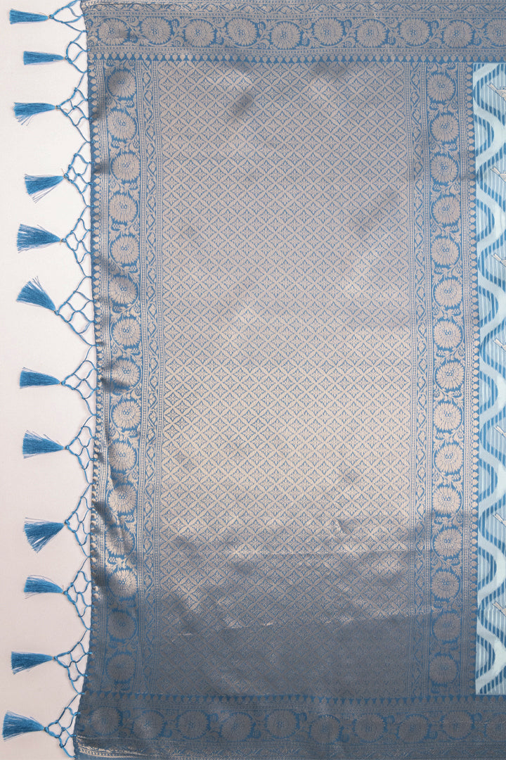 Mimosa Women's Woven Design Banarasi Style Art Silk Saree With Blouse Piece : SA00001588SFFREE