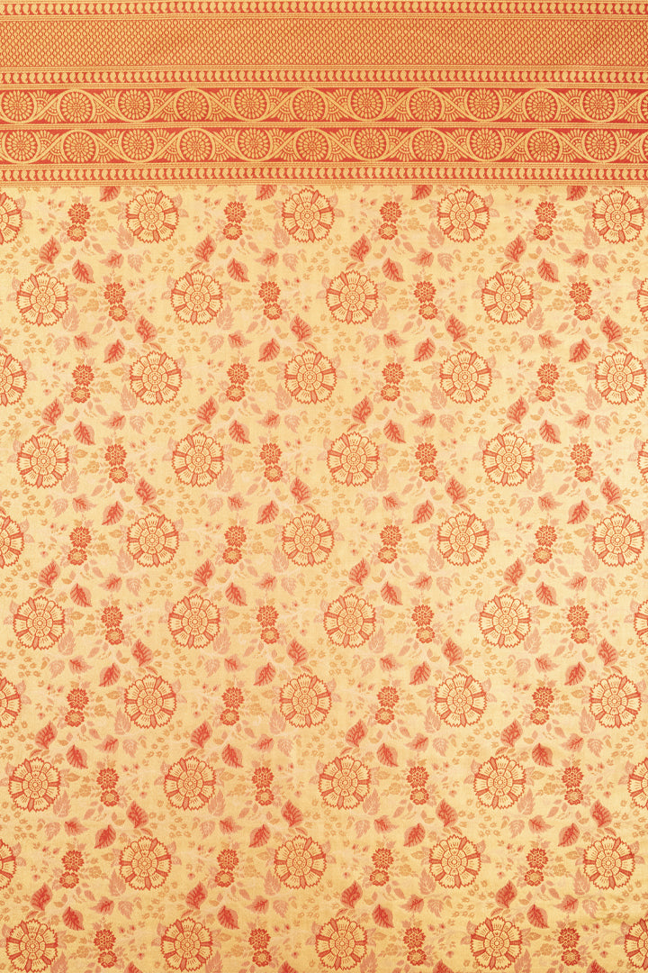 Mimosa Women's Woven Design Kanjivaram Style Art Silk Saree With Blouse Piece : SA00001621PCFREE