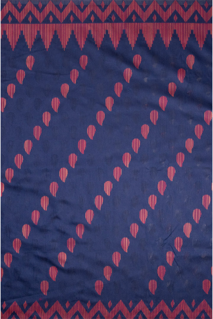 Mimosa Women's Woven Design Kanjivaram Style Art Silk Saree With Blouse Piece : SA00001658BLUFREE