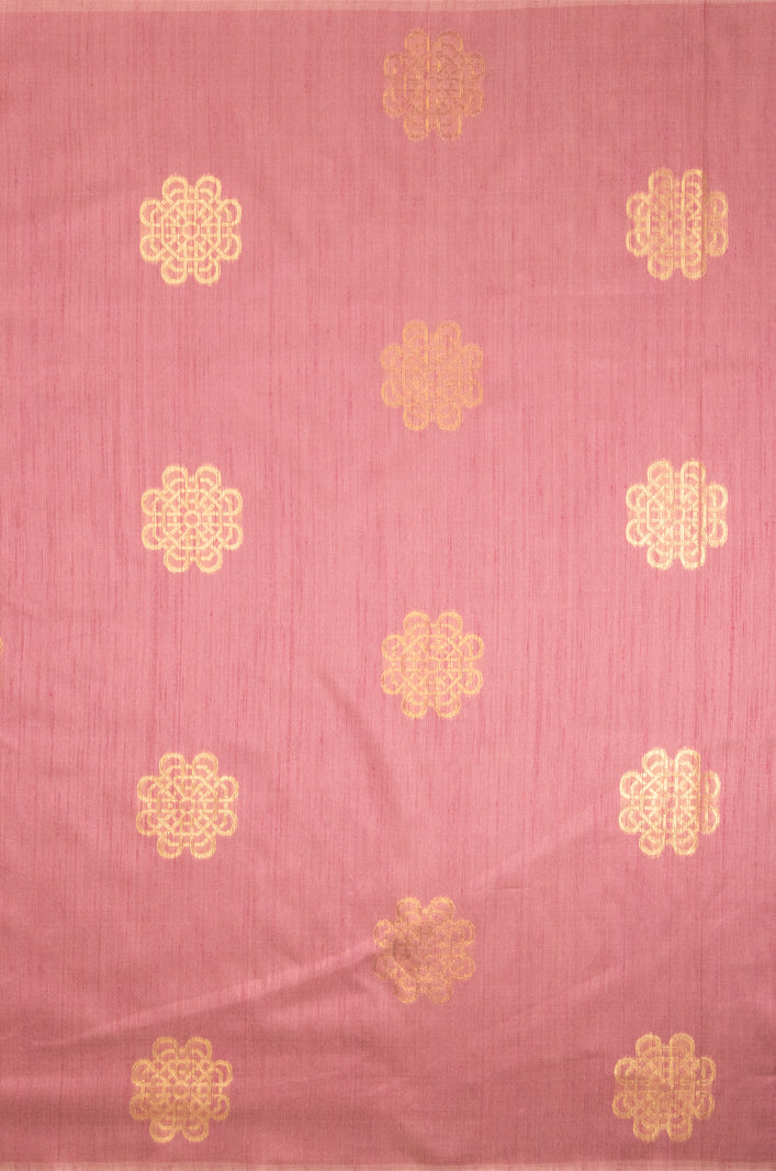 Mimosa Women's Woven Design Bishnupuri Style Art Silk Saree With Blouse Piece : SA00001665PNKFREE