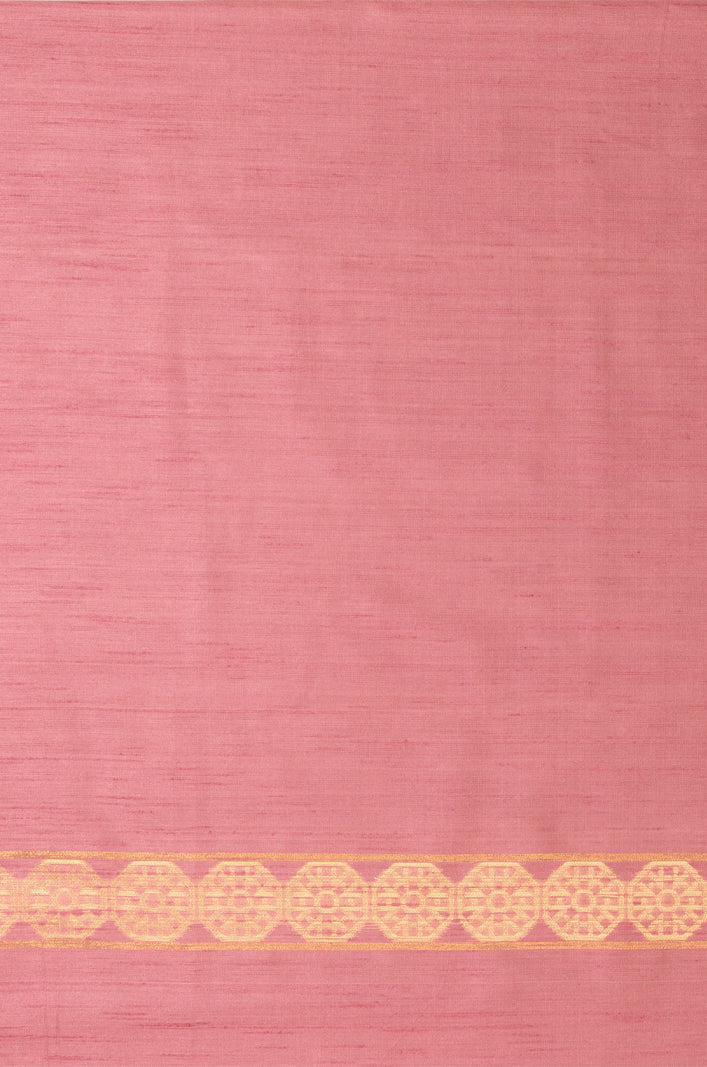 Mimosa Women's Woven Design Bishnupuri Style Art Silk Saree With Blouse Piece : SA00001665PNKFREE