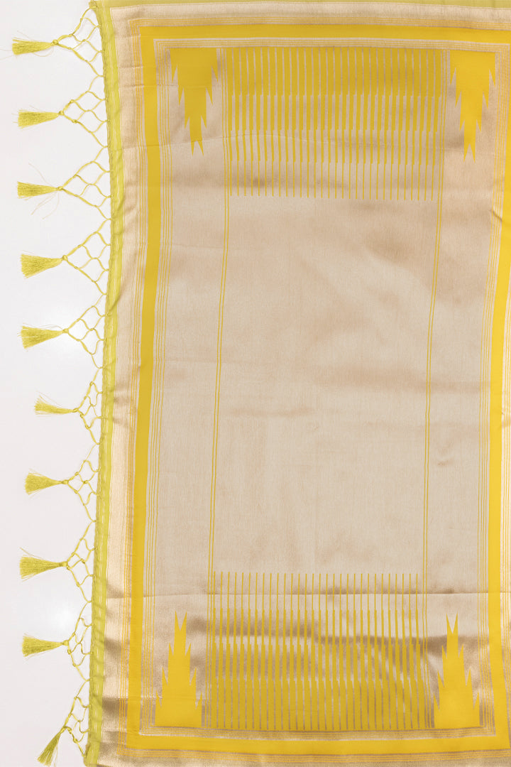 Mimosa Women's Woven Design Kanjivaram Style Art Silk Saree With Blouse Piece : SA00001667OLFREE