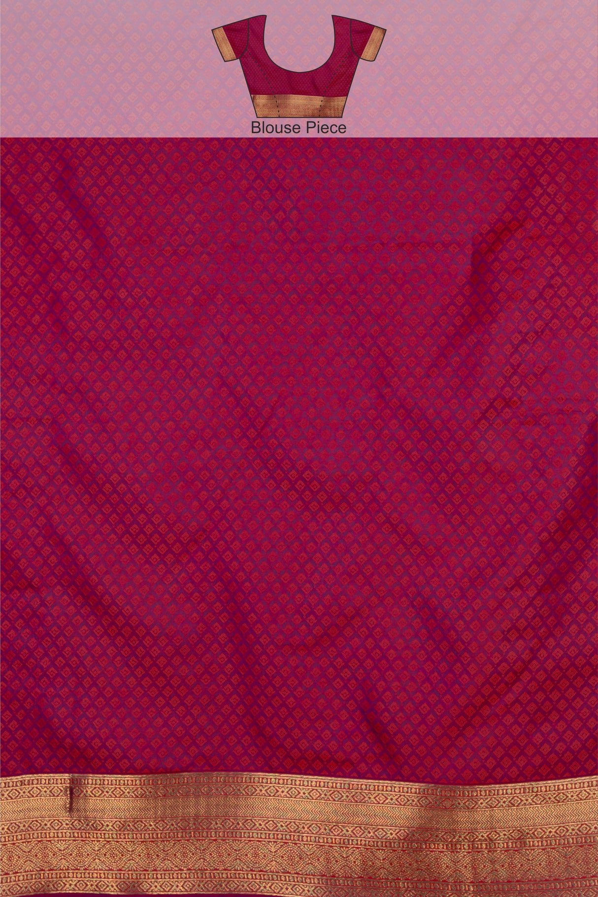 Mimosa Women's Woven Design Kanjivaram Style Art Silk Saree With Blouse Piece : SA00001732MJFREE