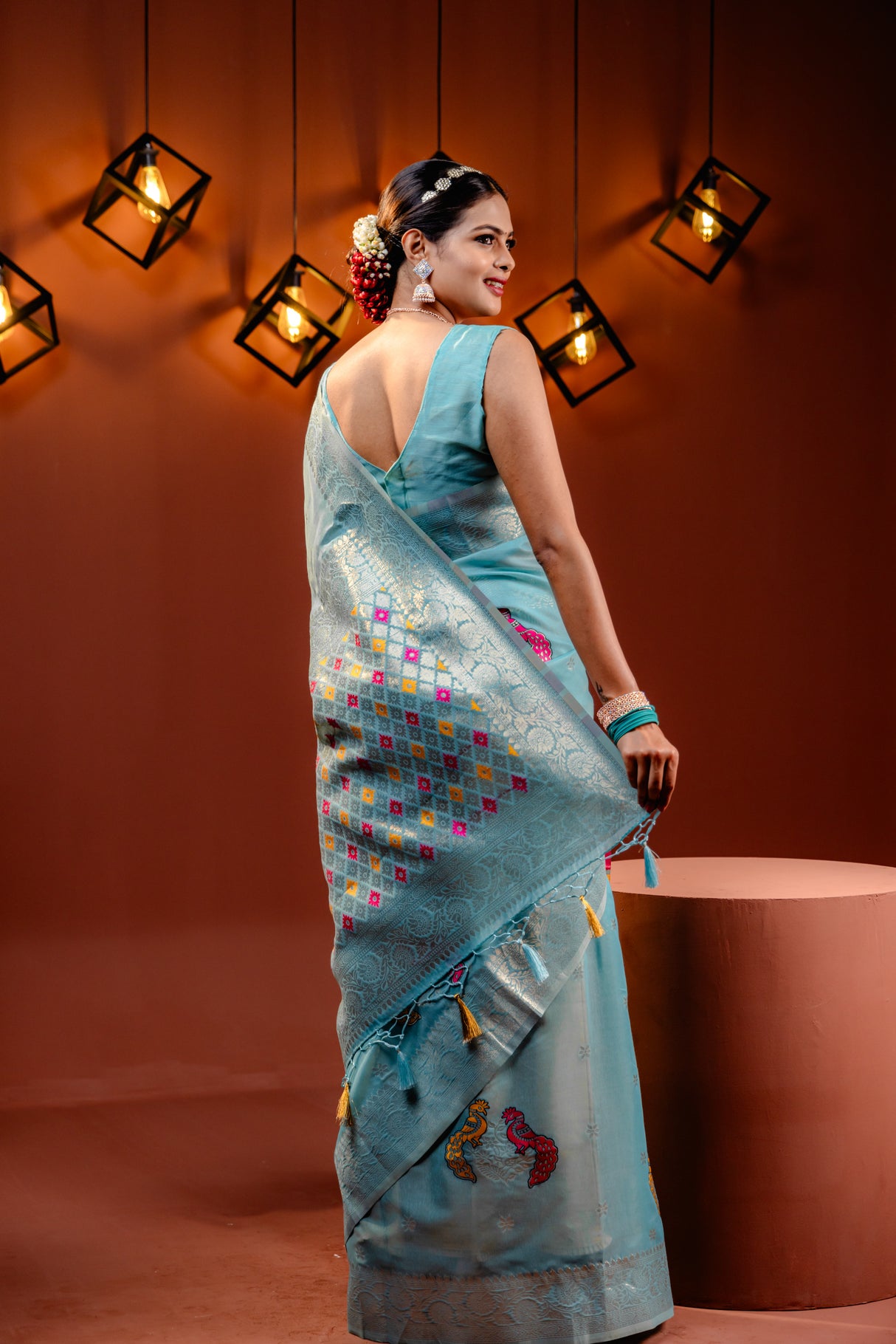 Mimosa Women's Woven Design Banarasi Style Art Silk Saree With Blouse Piece : SA00001743SFFREE