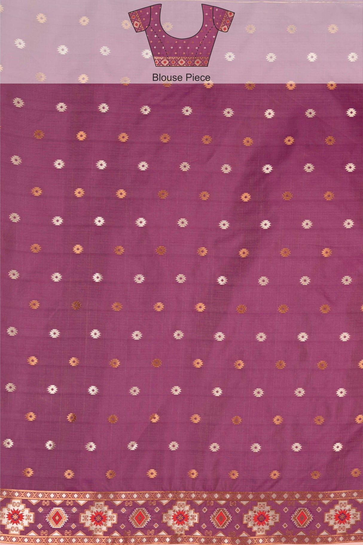 Mimosa Women's Woven Design ikat Style Art Silk Saree With Blouse Piece : SA00001793PNKFREE