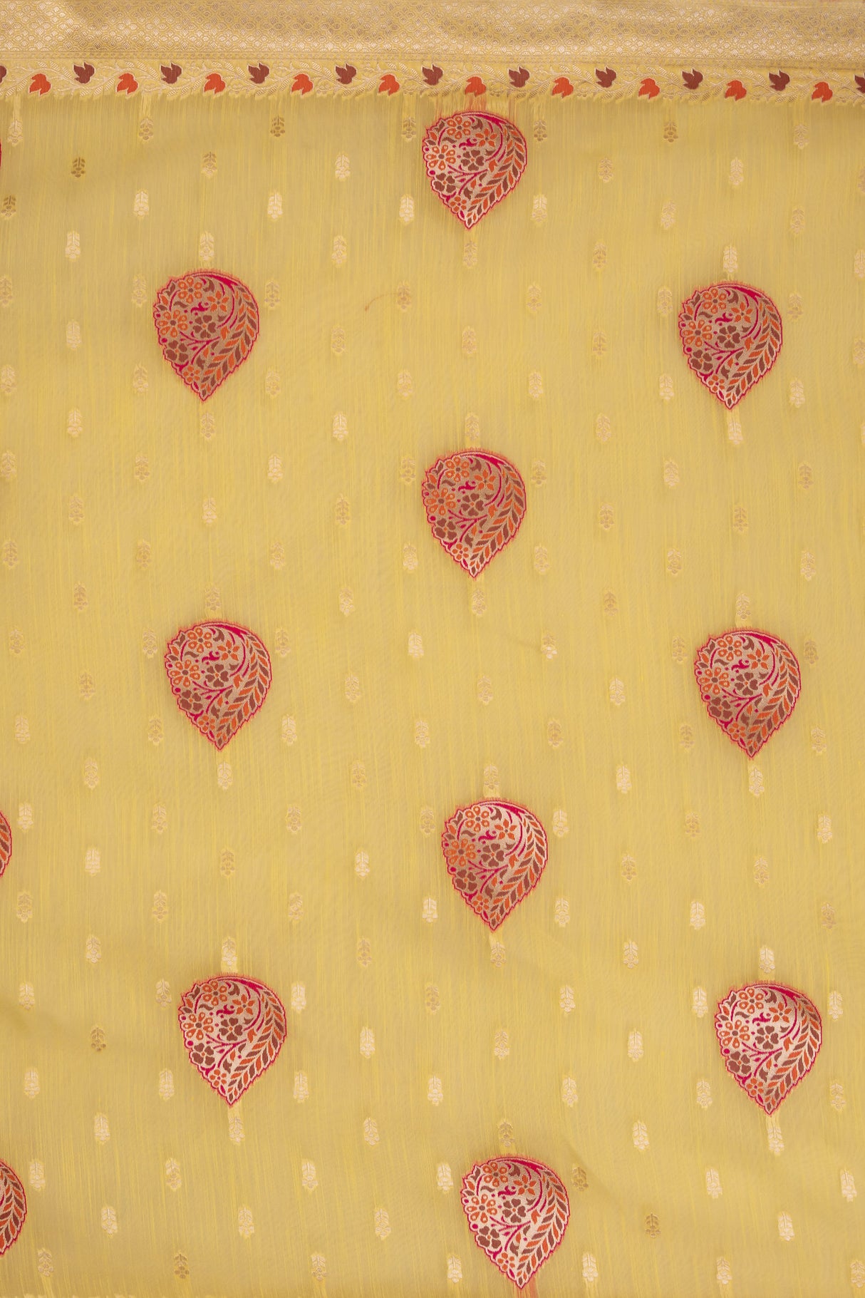 Mimosa Women's Woven Design Banarasi Style Art Silk Saree With Blouse Piece : SA00001794YLWFREE