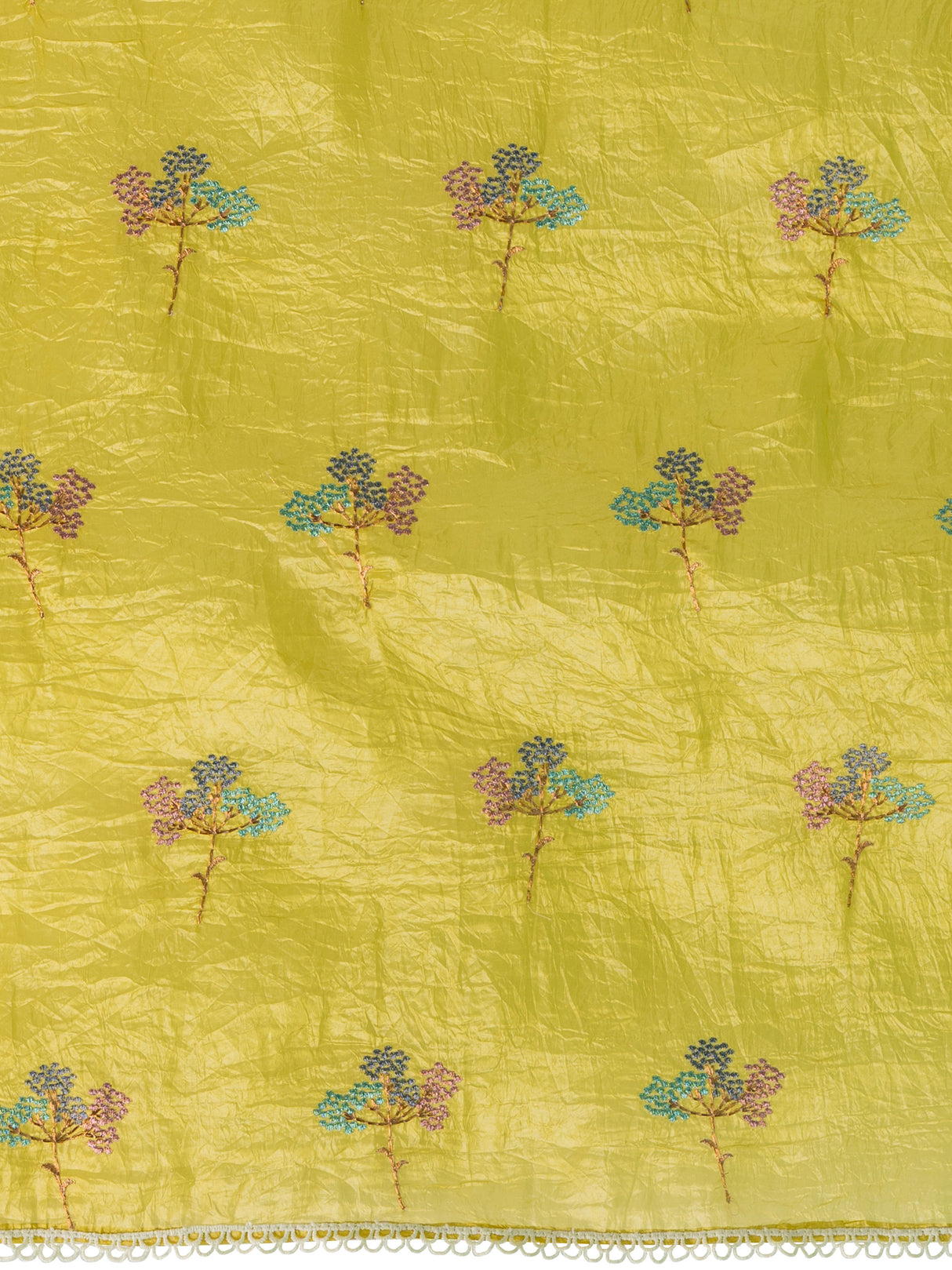 Mimosa Women's Woven Design Banarasi Style Tissue Crush Saree With Blouse Piece : SA00001884GDFREE