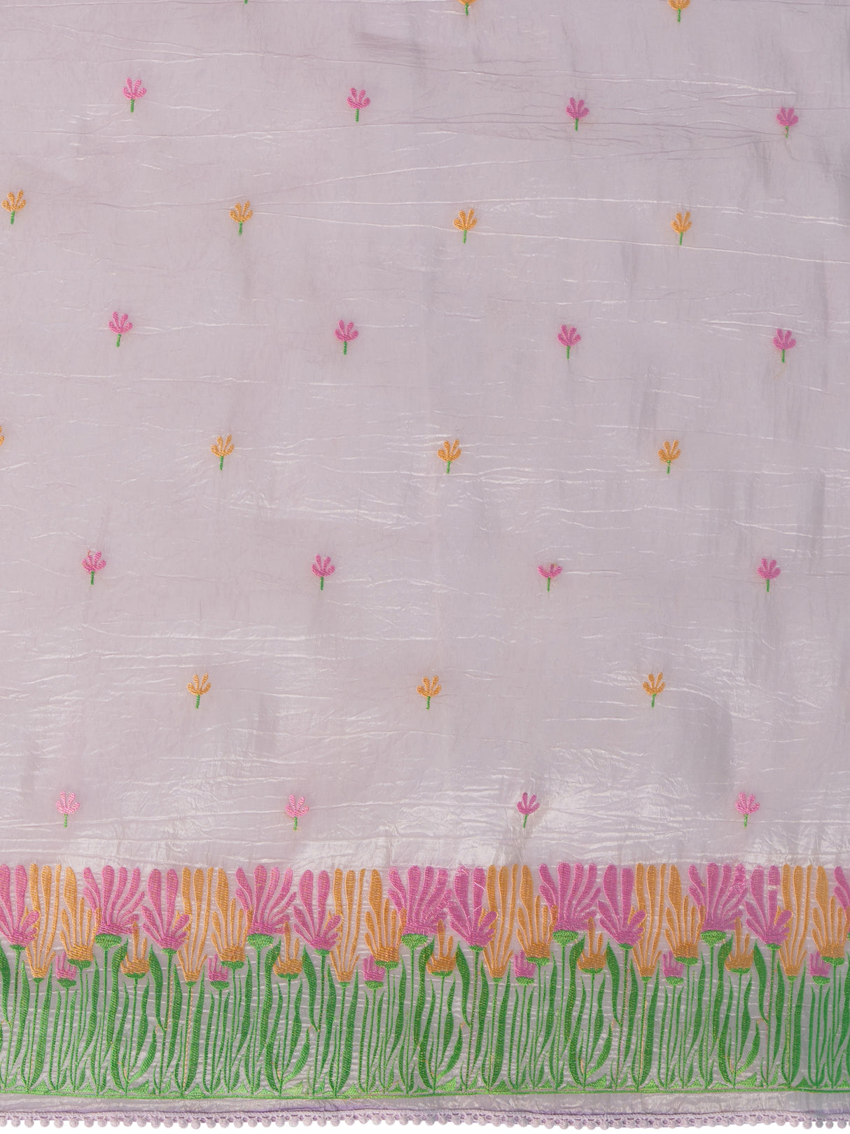 Mimosa Women's Woven Design Banarasi Style Tissue Crush Saree With Blouse Piece : SA00001888LVFREE