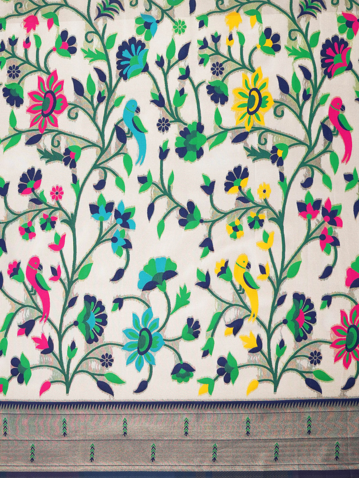 Mimosa Women's Woven Design Banarasi Style Art Silk Saree With Blouse Piece : SA00001950NVFREE