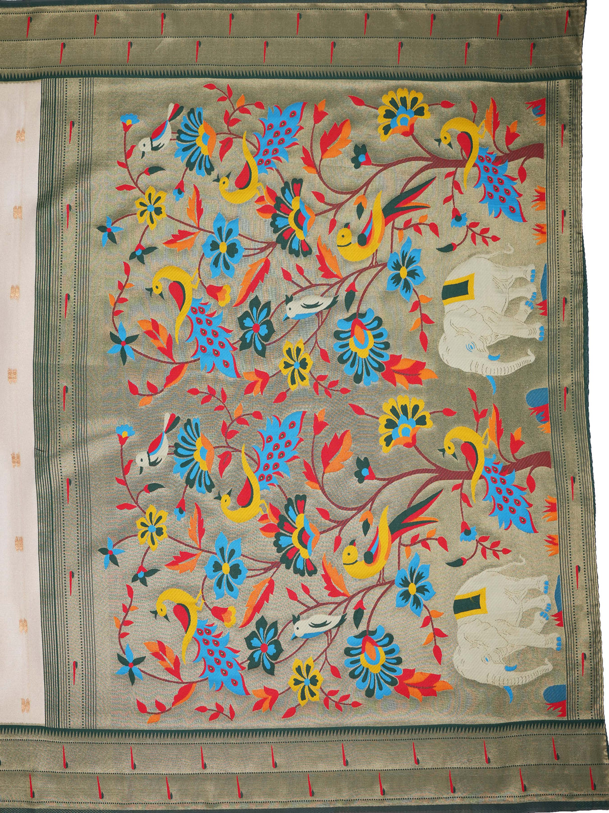 Mimosa Women's Woven Design Banarasi Style Art Silk Saree With Blouse Piece : SA00001954BGFREE