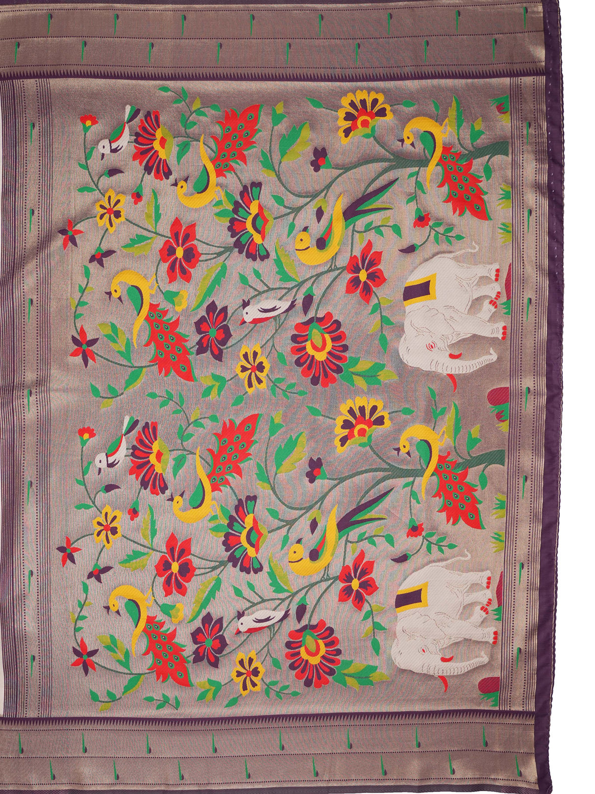 Mimosa Women's Woven Design Banarasi Style Art Silk Saree With Blouse Piece : SA00001954WNFREE