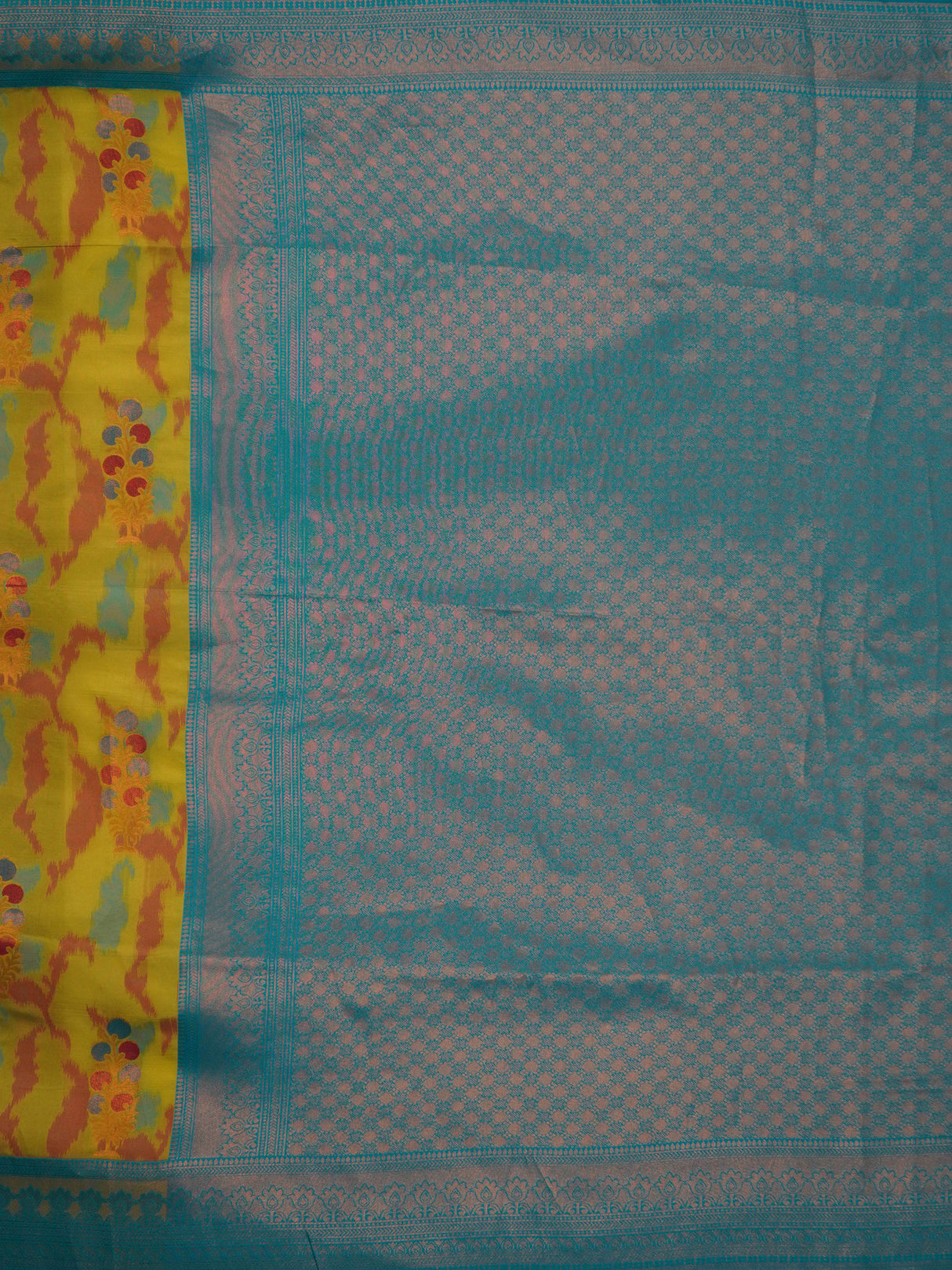 Mimosa Women's Woven Design Pochampally Style Art Silk Saree With Blouse Piece : SA00001983OLFREE