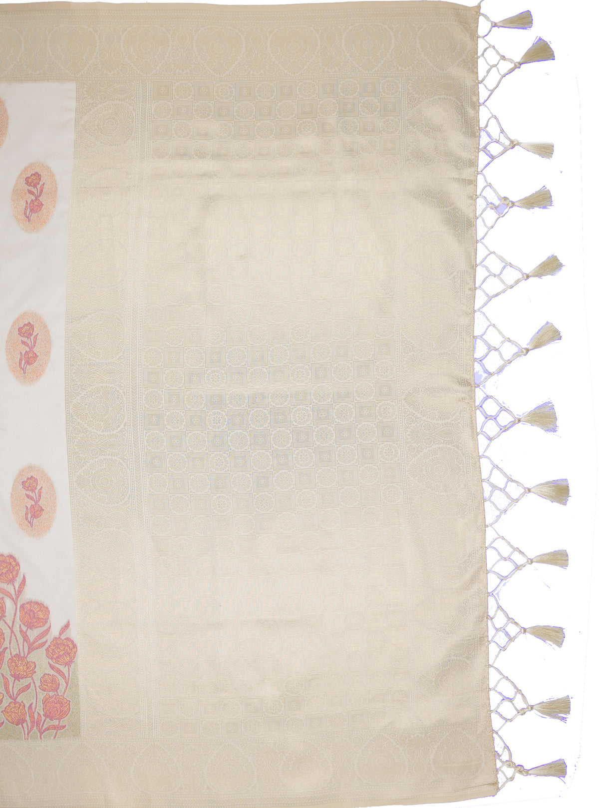 Mimosa Women's Woven Design Banarasi Style Art Silk Saree With Blouse Piece : SA00001990WHFREE