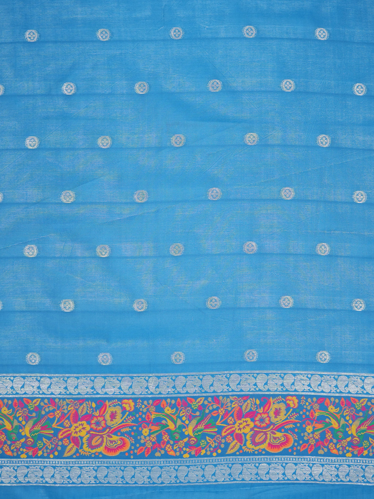 Mimosa Women's Woven Design Banarasi Style Art Silk Saree With Blouse Piece : SA00001992BLUFREE