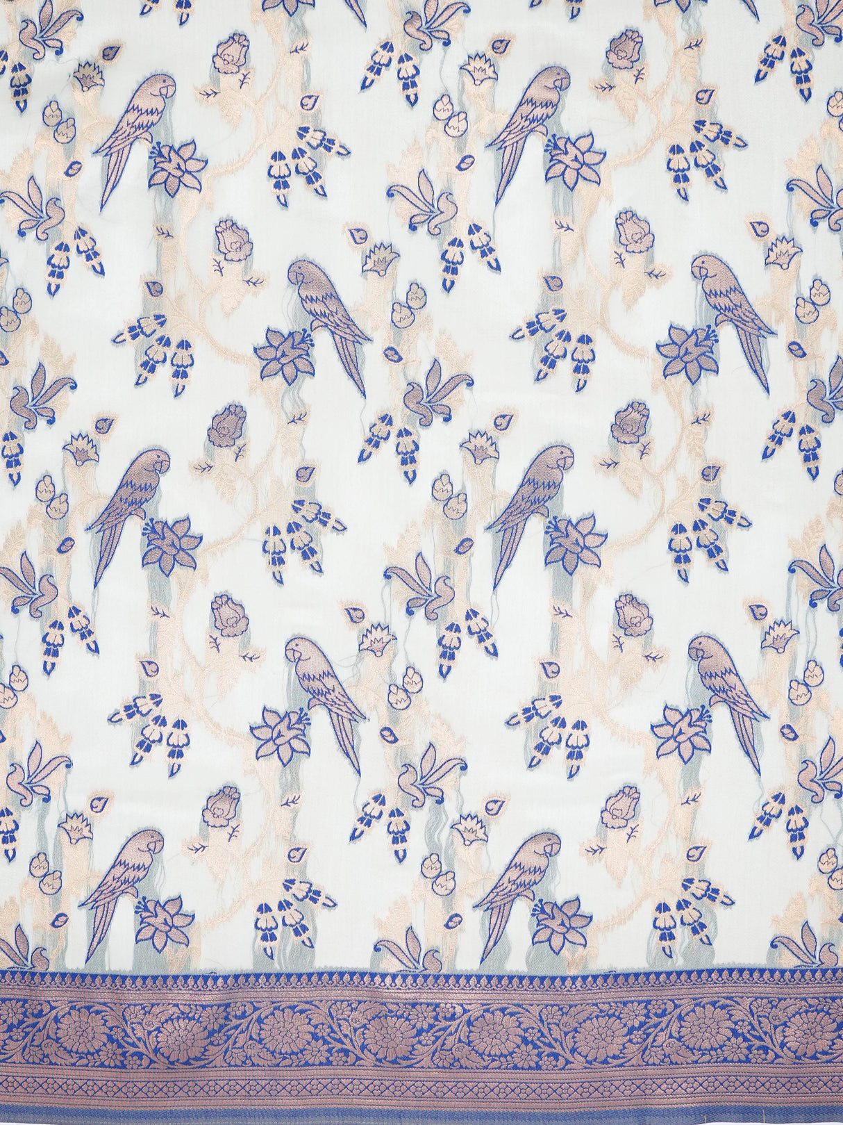 Mimosa Women's Woven Design Banarasi Style Art Silk Saree With Blouse Piece : SA00001999BLUFREE