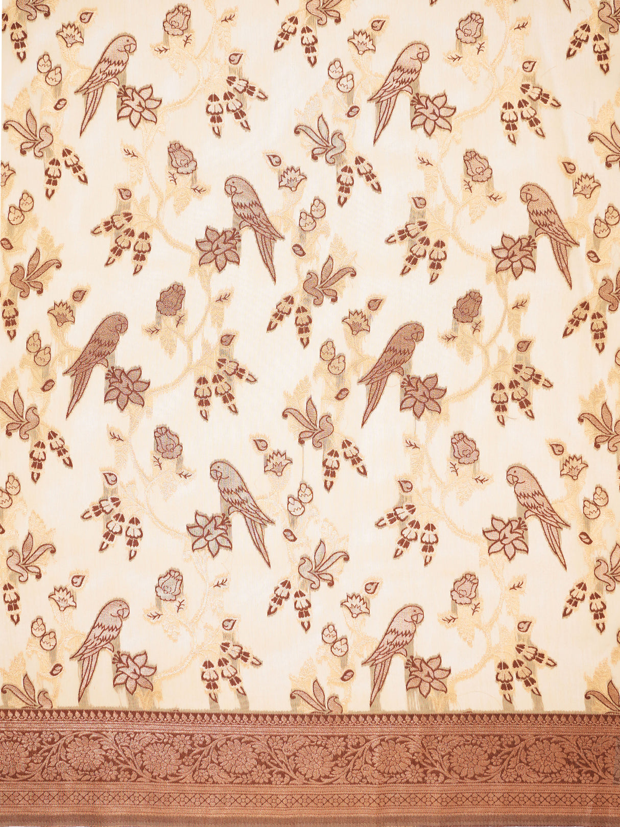 Mimosa Women's Woven Design Banarasi Style Art Silk Saree With Blouse Piece : SA00001999IVRFREE