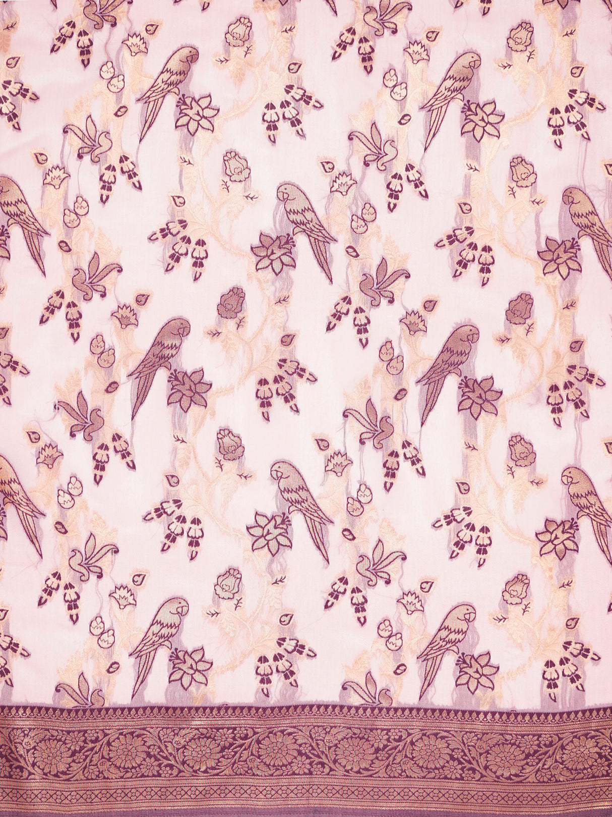 Mimosa Women's Woven Design Banarasi Style Art Silk Saree With Blouse Piece : SA00001999PNKFREE